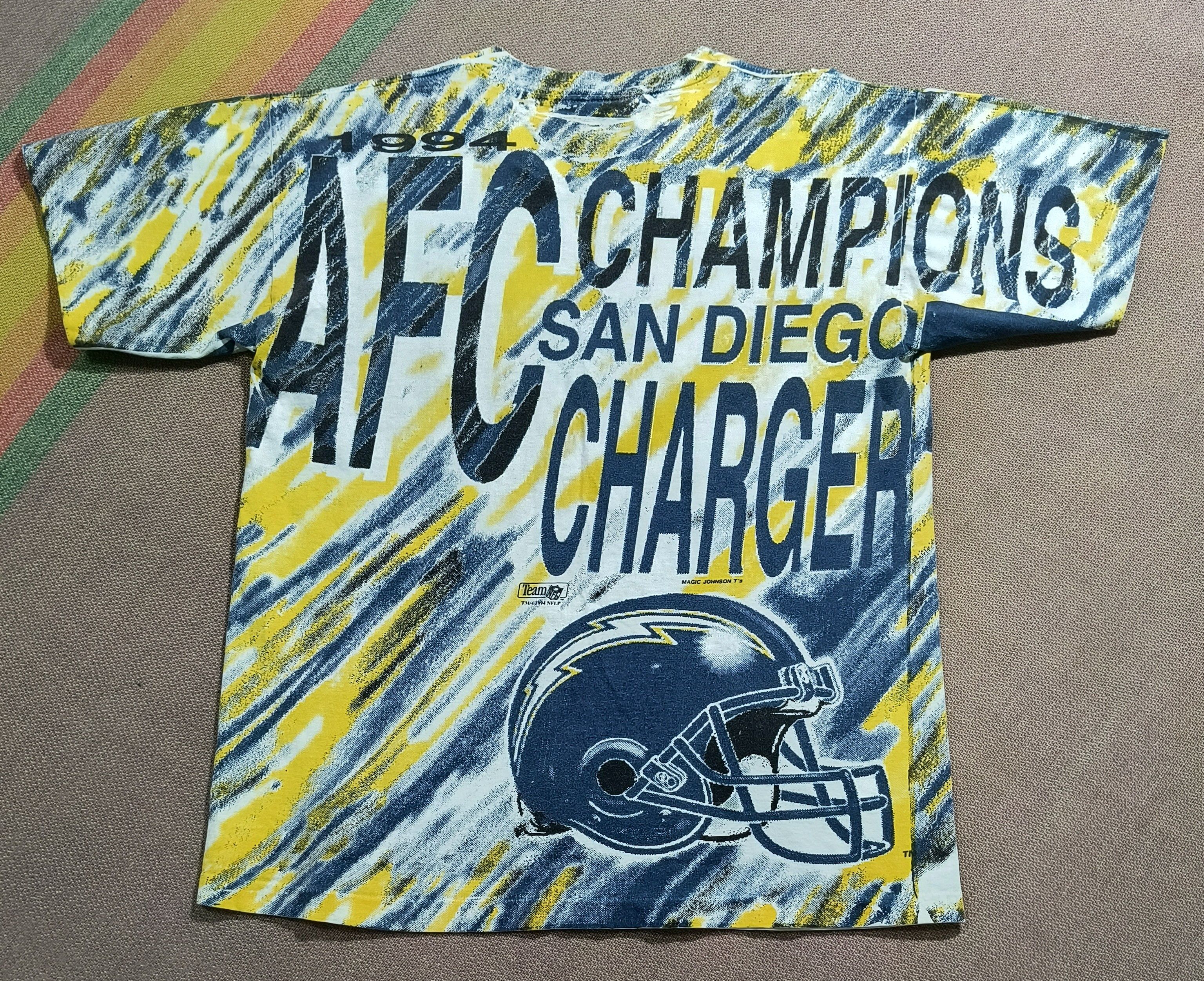 NFL Vintage AOP SD Chargers AFC Champions 1994 tee Size US L / EU 52-54 / 3 - 5 Thumbnail