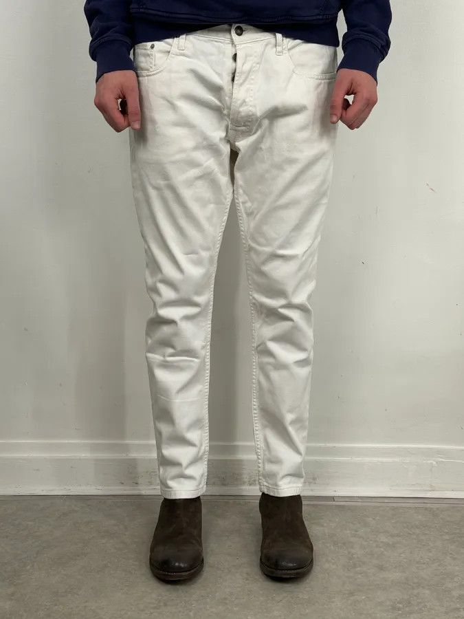 Dries Van Noten Dries Van Noten White Minimalist Denim Jeans Size US 32 / EU 48 - 2 Thumbnail