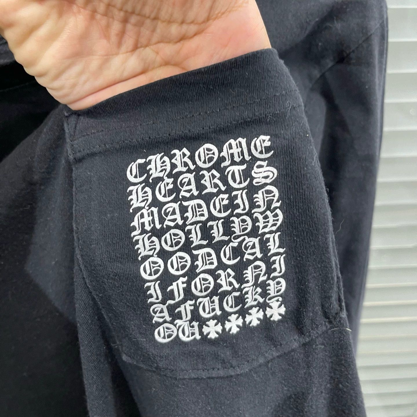 Chrome Hearts Chrome Hearts Pocket Sanskrit Print Long Sleeve M Size US M / EU 48-50 / 2 - 4 Thumbnail
