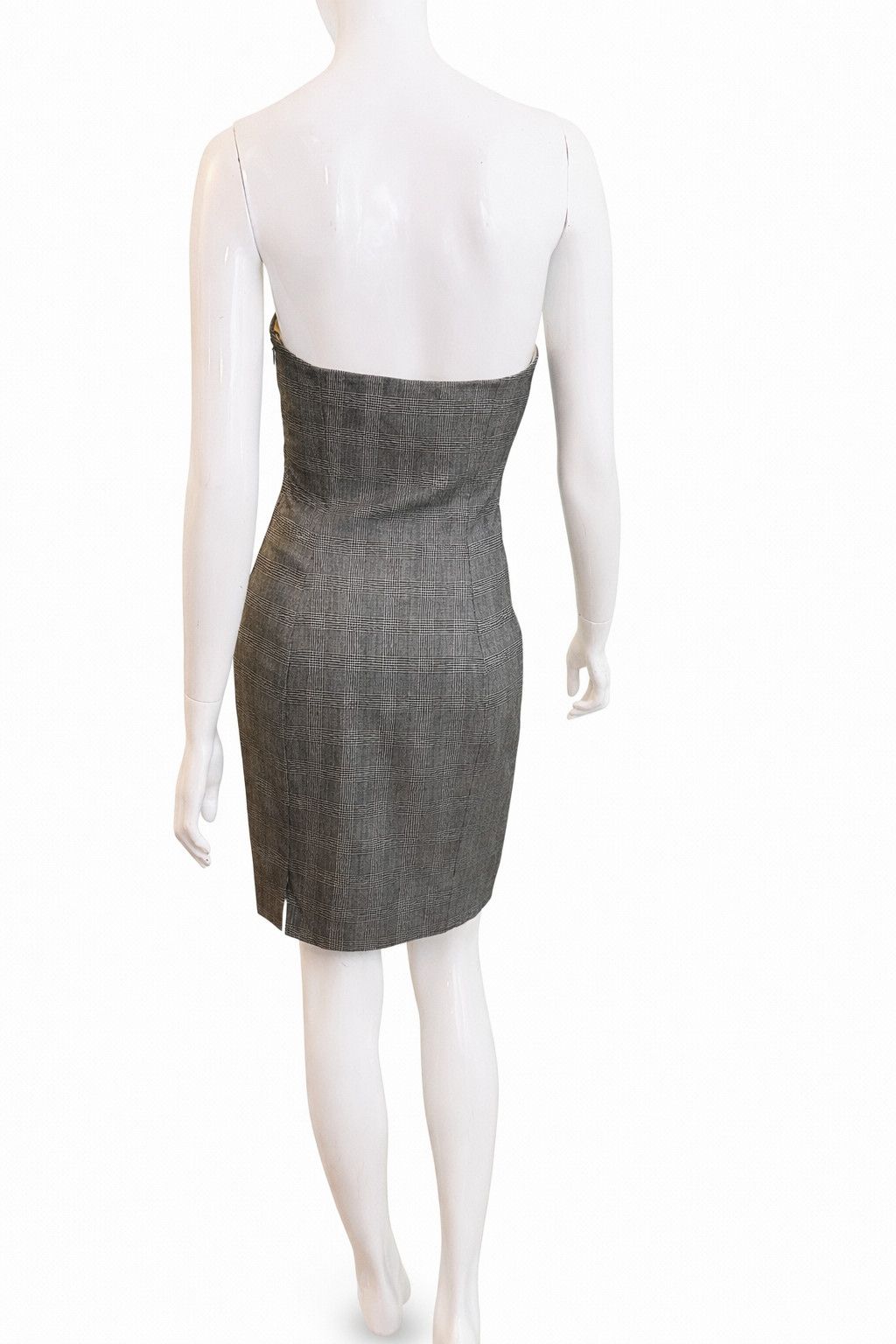 Versace Versace Couture S/S 1998 Kate Moss Houndstooth Corset Dress Size S / US 4 / IT 40 - 9 Thumbnail