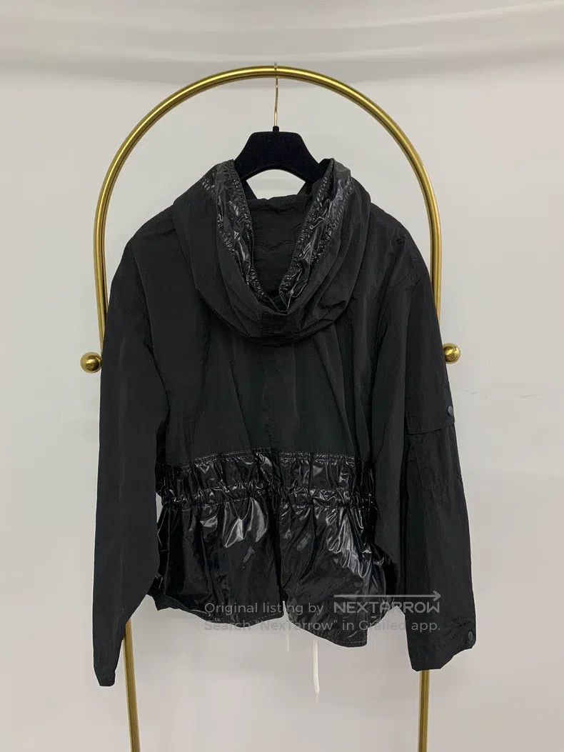Givenchy Givenchy Black Glossy Nylon Patchwork Windbreaker Coat Size XS / US 0-2 / IT 36-38 - 3 Thumbnail