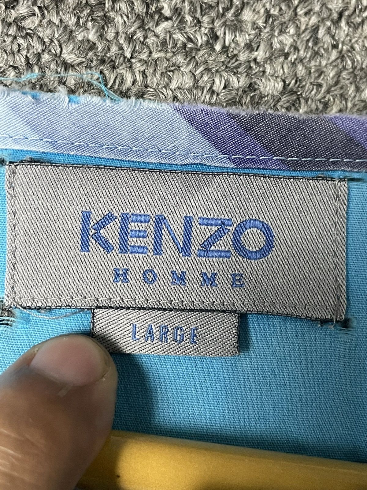 Japanese Brand × Kenzo × Vintage KENZO HOMME Summer Loose Cotton Shirt (88) Size US L / EU 52-54 / 3 - 9 Thumbnail