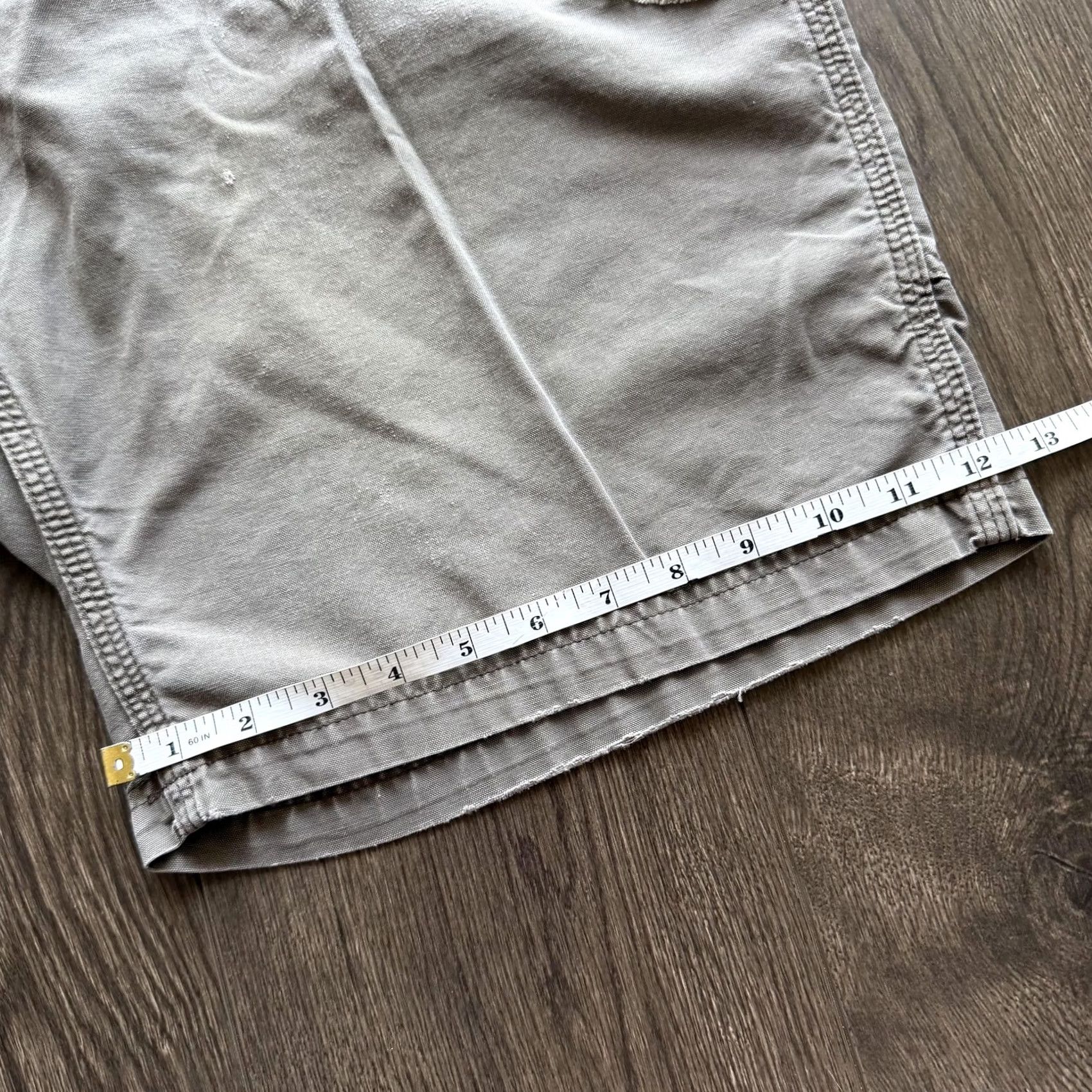 Carhartt VINTAGE Carhartt Cargo Shorts 40 Brown Canvas Distressed Workwear Utility Mens Baggy Relaxed Wallet Pockets 11in Inseam Casual Summer Canvas Brit Size US 40 / EU 56 - 8 Thumbnail