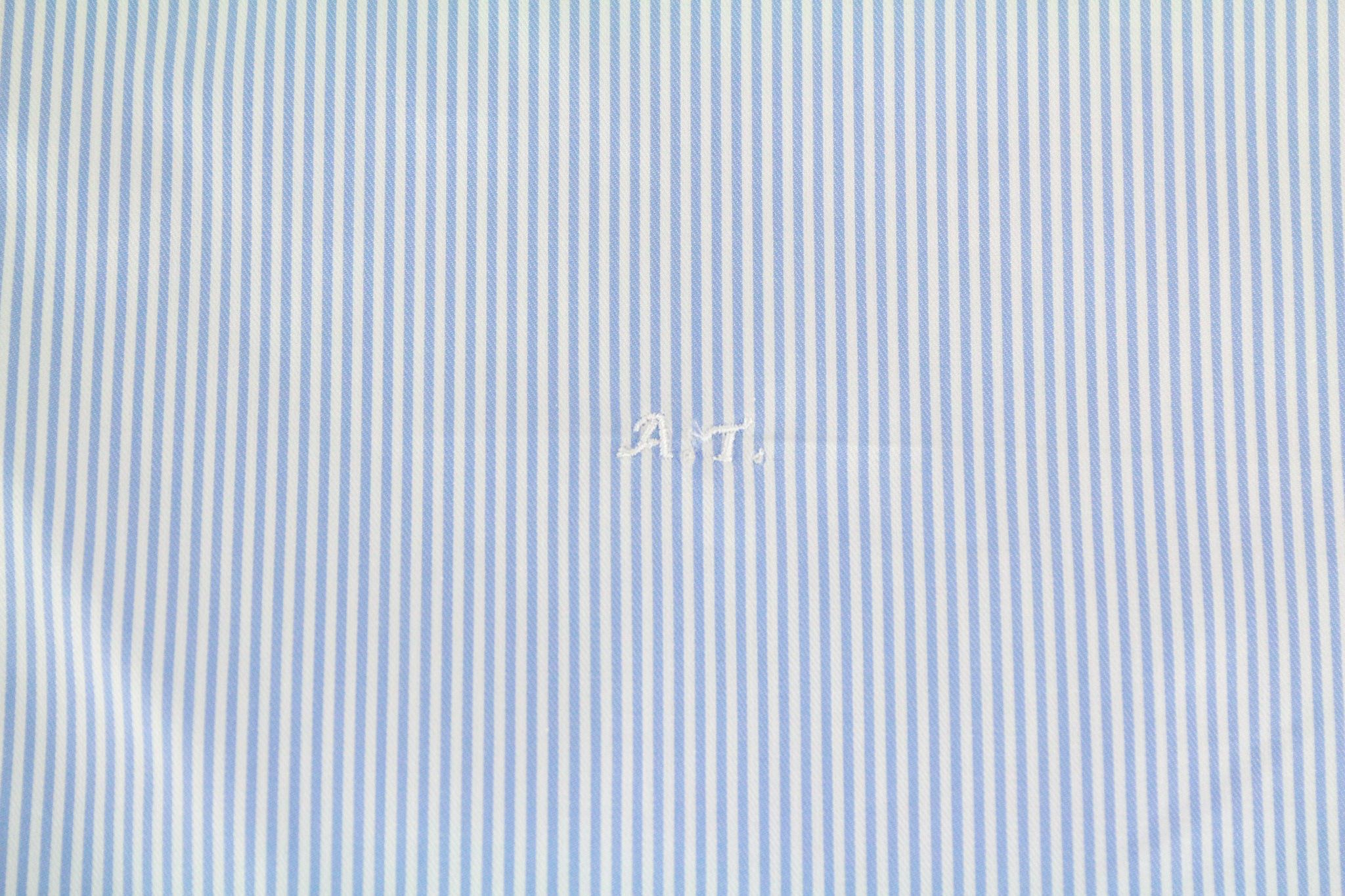 Suitsupply ~S Slim Blue Cotton Striped Cutaway 72842 Size US S / EU 44-46 / 1 - 8 Thumbnail