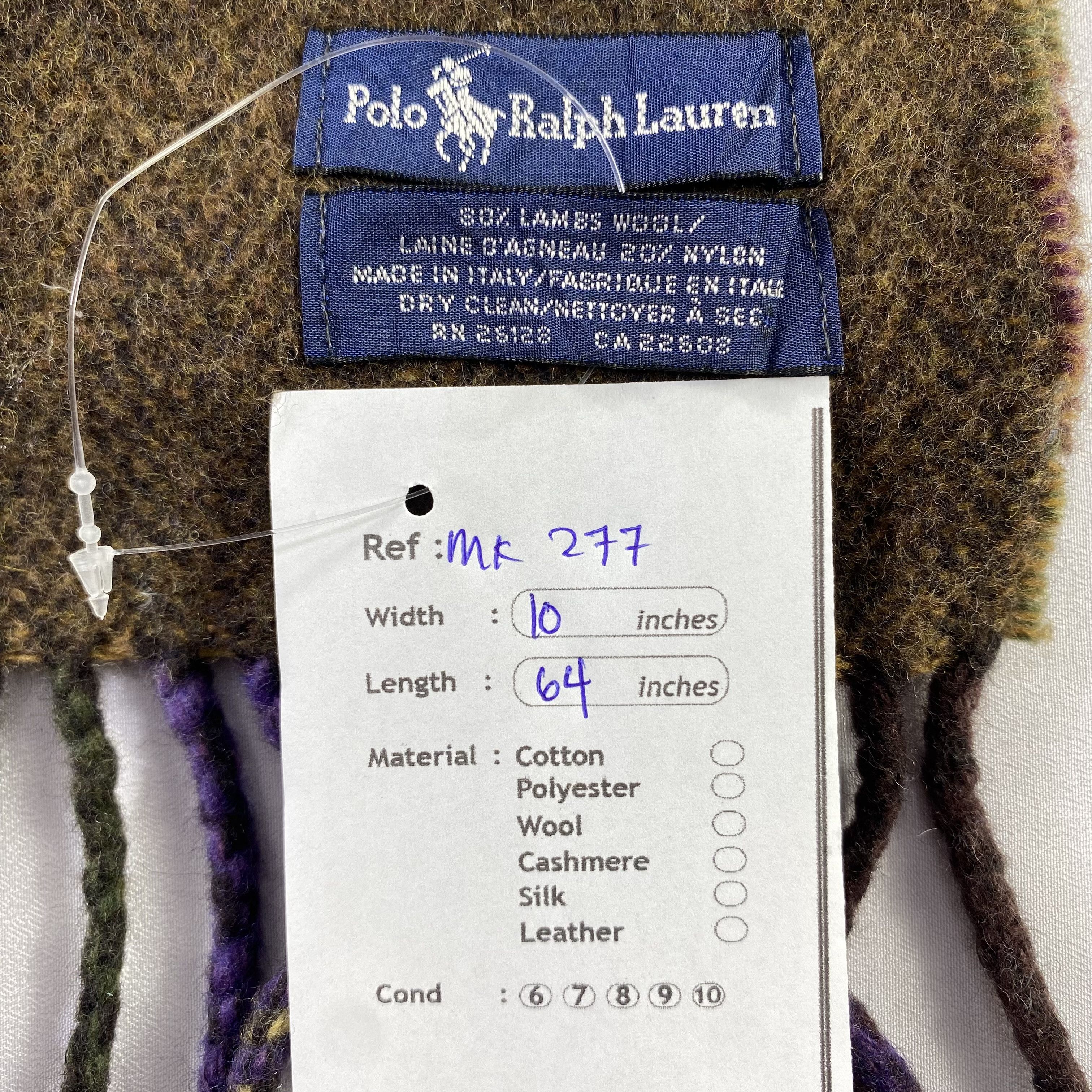 Polo Ralph Lauren Polo Ralph Lauren Scarf Neck Wrap Wool Muffler Size ONE SIZE - 6 Thumbnail