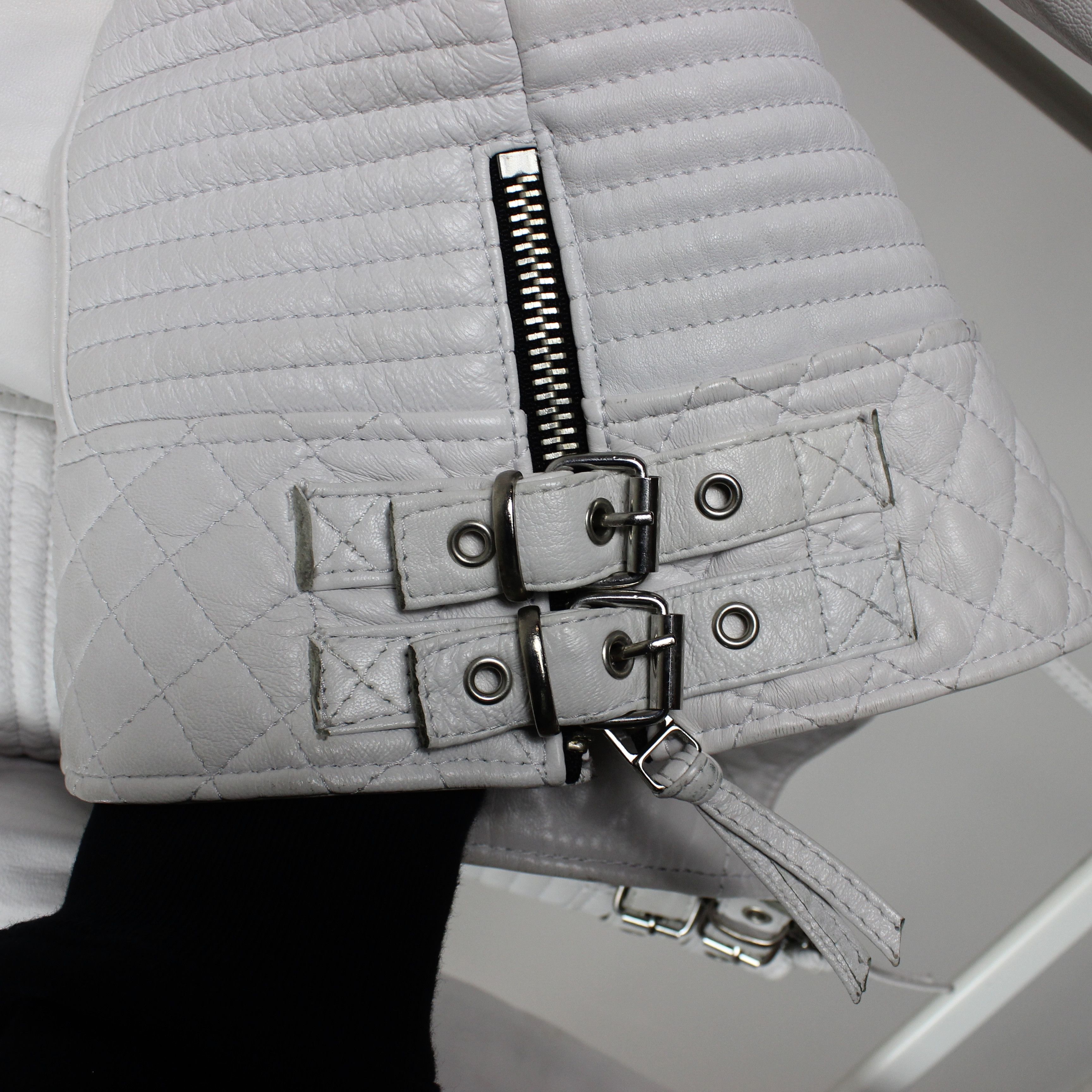 Boda Skins Boda Skins leather bike jacket US 6 M white Size M / US 6-8 / IT 42-44 - 19 Thumbnail