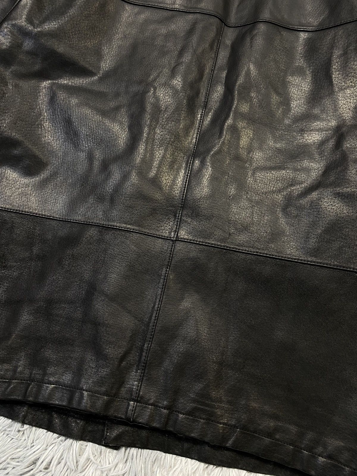 Vintage Black Leather Jacket XXL Japanese Brand Size US XXL / EU 58 / 5 - 10 Thumbnail