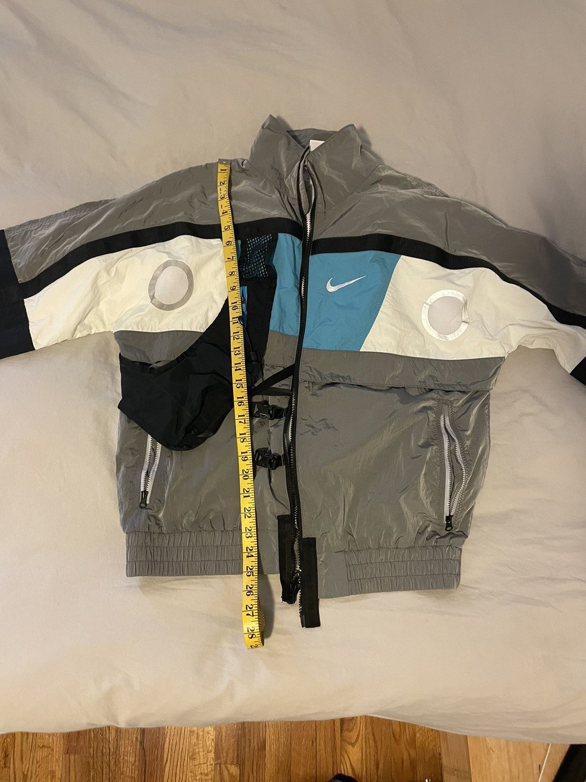 Nike Nike Ispa Men's Grey NRG Hooded Technical Jacket Size US S / EU 44-46 / 1 - 8 Thumbnail