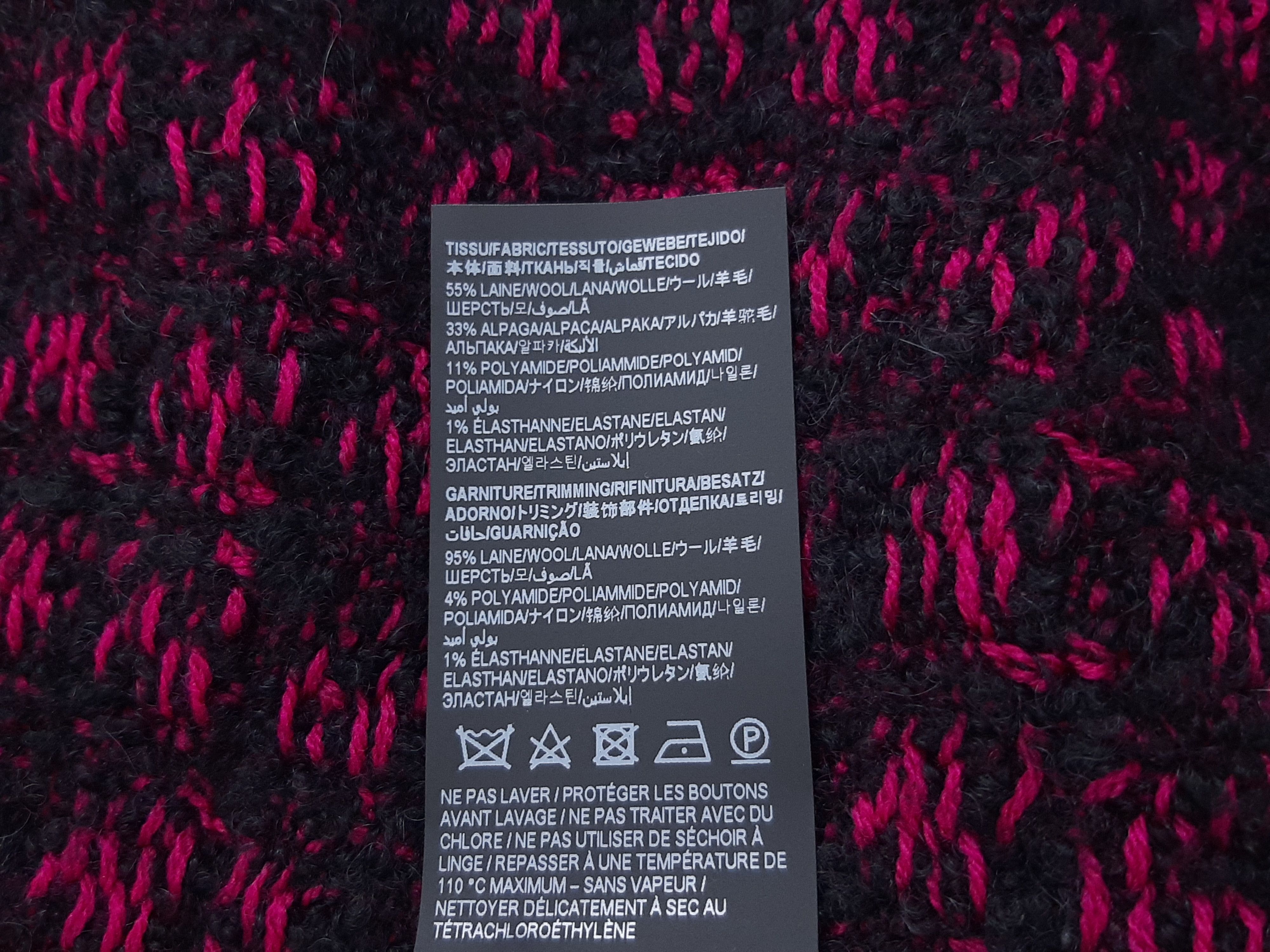 Saint Laurent Paris Saint Laurent Cardigan Purple Women's Size M Jacquard Size M / US 6-8 / IT 42-44 - 12 Thumbnail