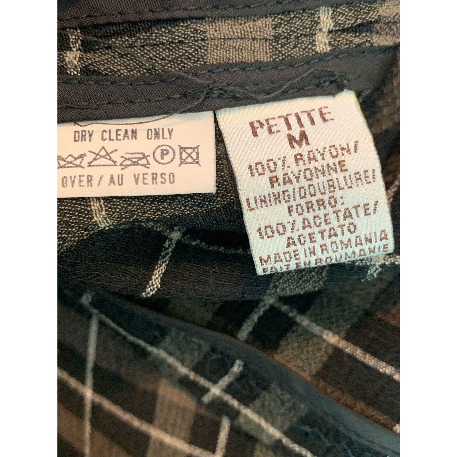 Liz Claiborne Liz Claiborne black gray plaid long sleeves blouse size MP Size M / US 6-8 / IT 42-44 - 4 Thumbnail