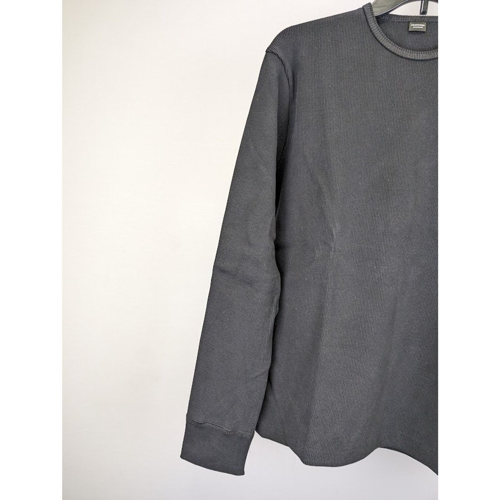 o1rshd1 Ribbed Jersey Stretch E. Long Sleeves Shirt in Black