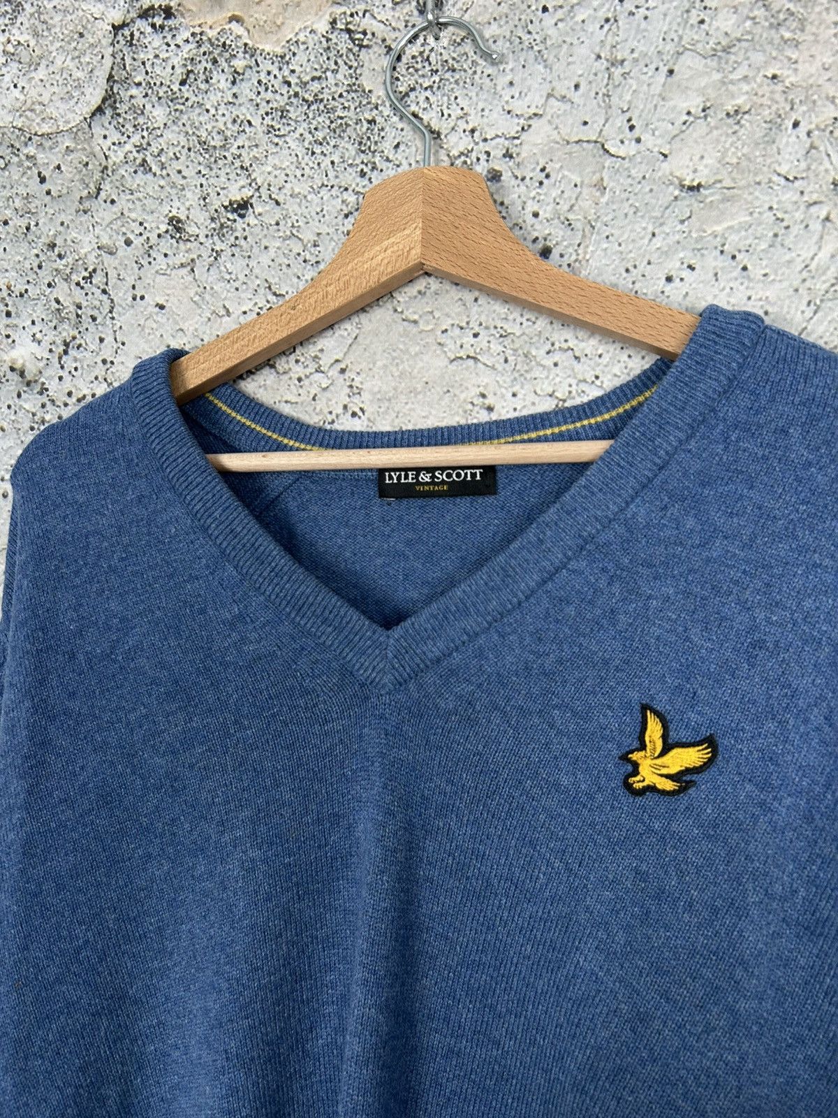 Lyle & Scott Lyle & Scott Blue Knit Sweater Avant Garde Vintage Size US M / EU 48-50 / 2 - 3 Thumbnail