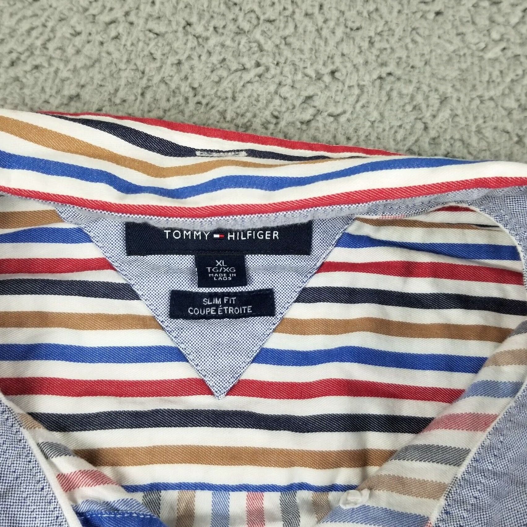 Tommy Hilfiger Vintage Tommy Hilfiger Striped Shirt Men XL Slim Fit Y2K → Tommy Hilfiger Vintage Striped Shirt Men XL Slim Fit Y2K Size US XL / EU 56 / 4 - 2 Thumbnail