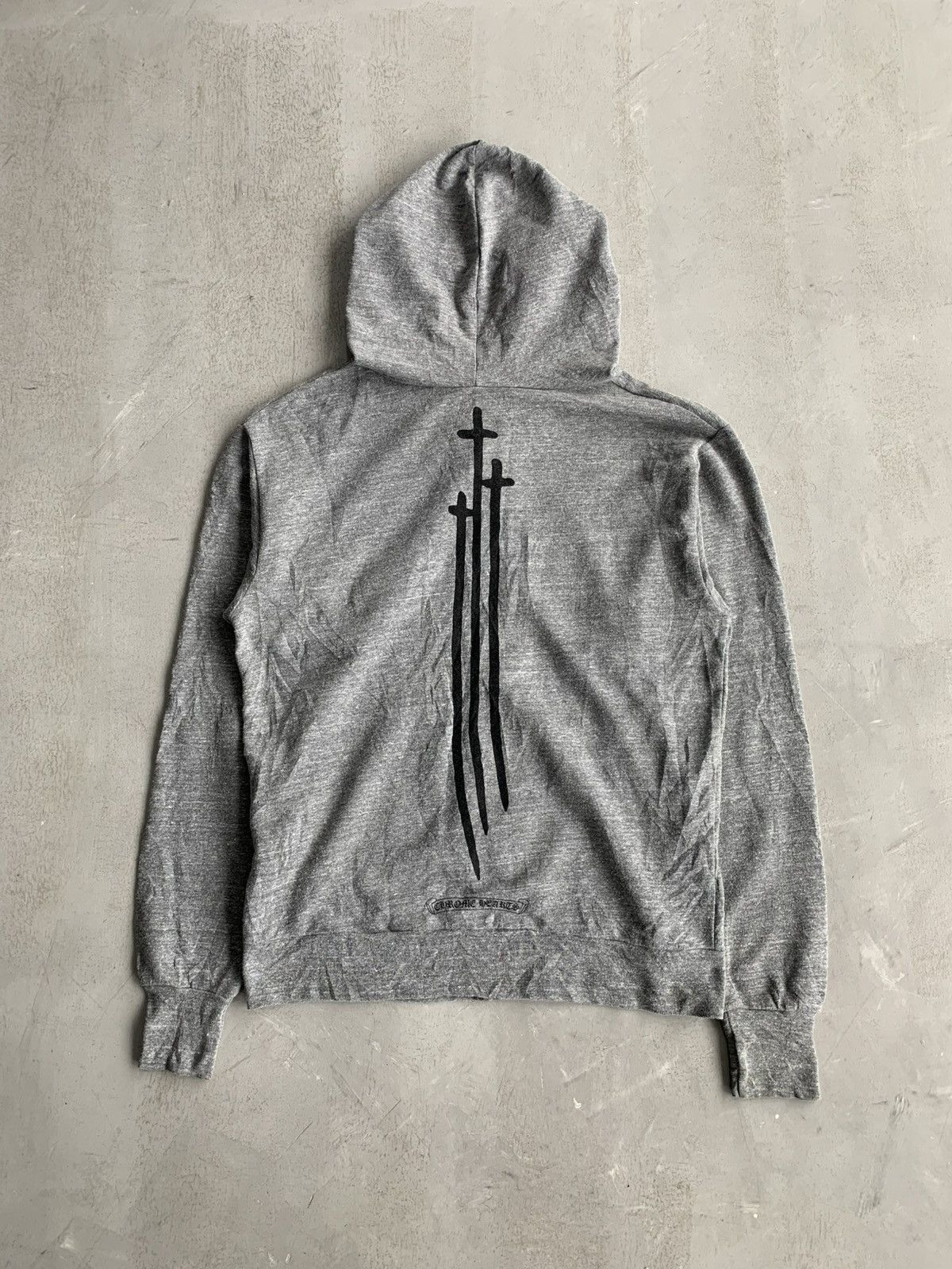 Chrome Hearts Rare 2000s - Triple Cross “Sword” Zip Hoodie Size US XS / EU 42 / 0 - 1 Thumbnail