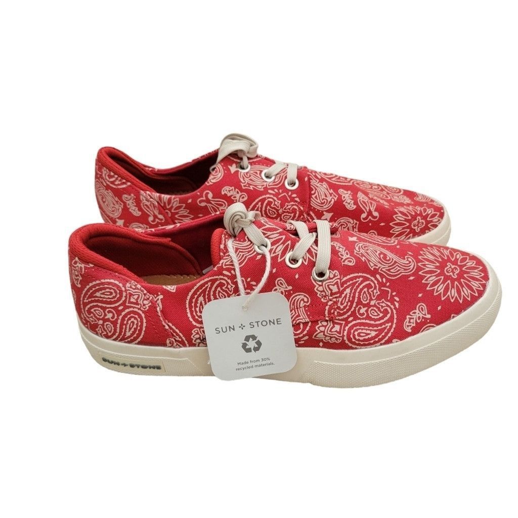 Other Sun Stone Kiva Sneakers Men's. Size 7M. Red/Paisley. NIB Size US 7 / EU 40 - 3 Thumbnail