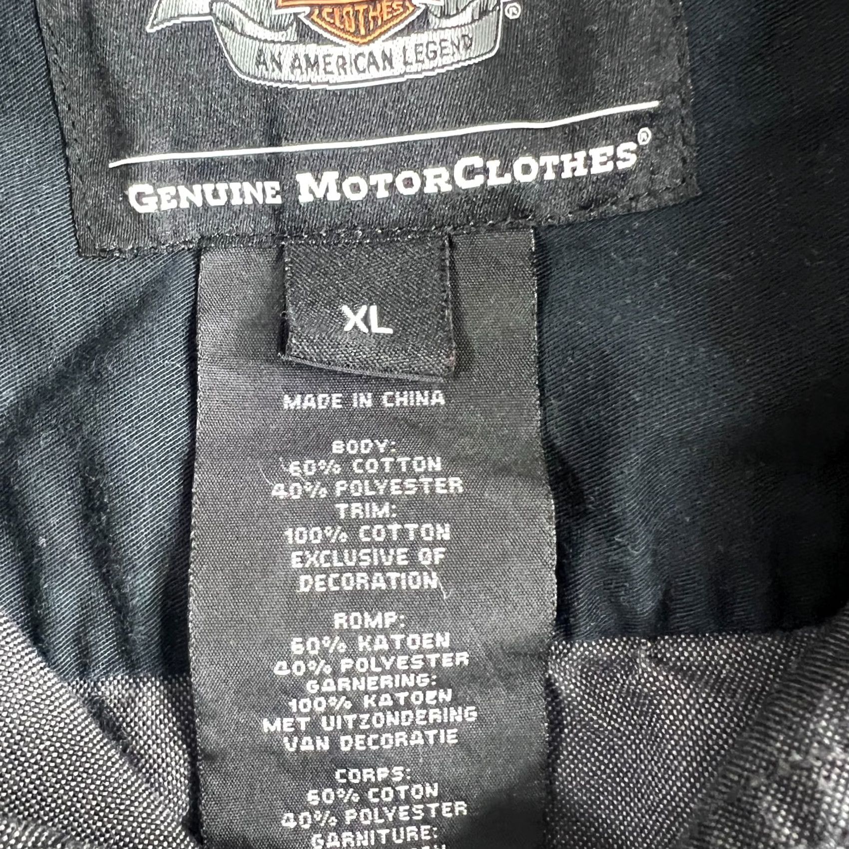 Harley Davidson Harley Davidson Shirt Mens XL Gray Embroidered Short Sleeve Button Size US XL / EU 56 / 4 - 5 Thumbnail