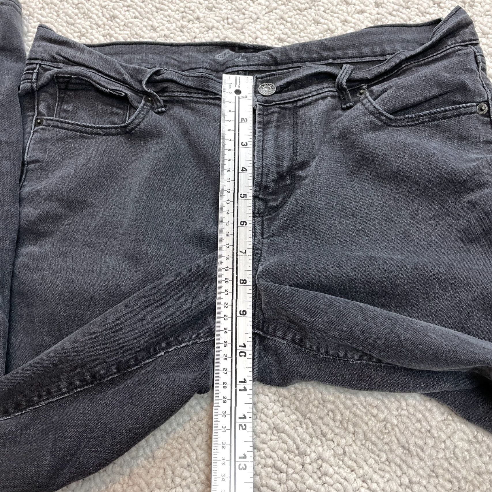 Old Navy Old Navy Jeans Womens 12 Regular Denim Dark Blue Slim Skinny 34x29 High Rise 5-Pocket Size 34" / US 12 / IT 48 - 4 Thumbnail