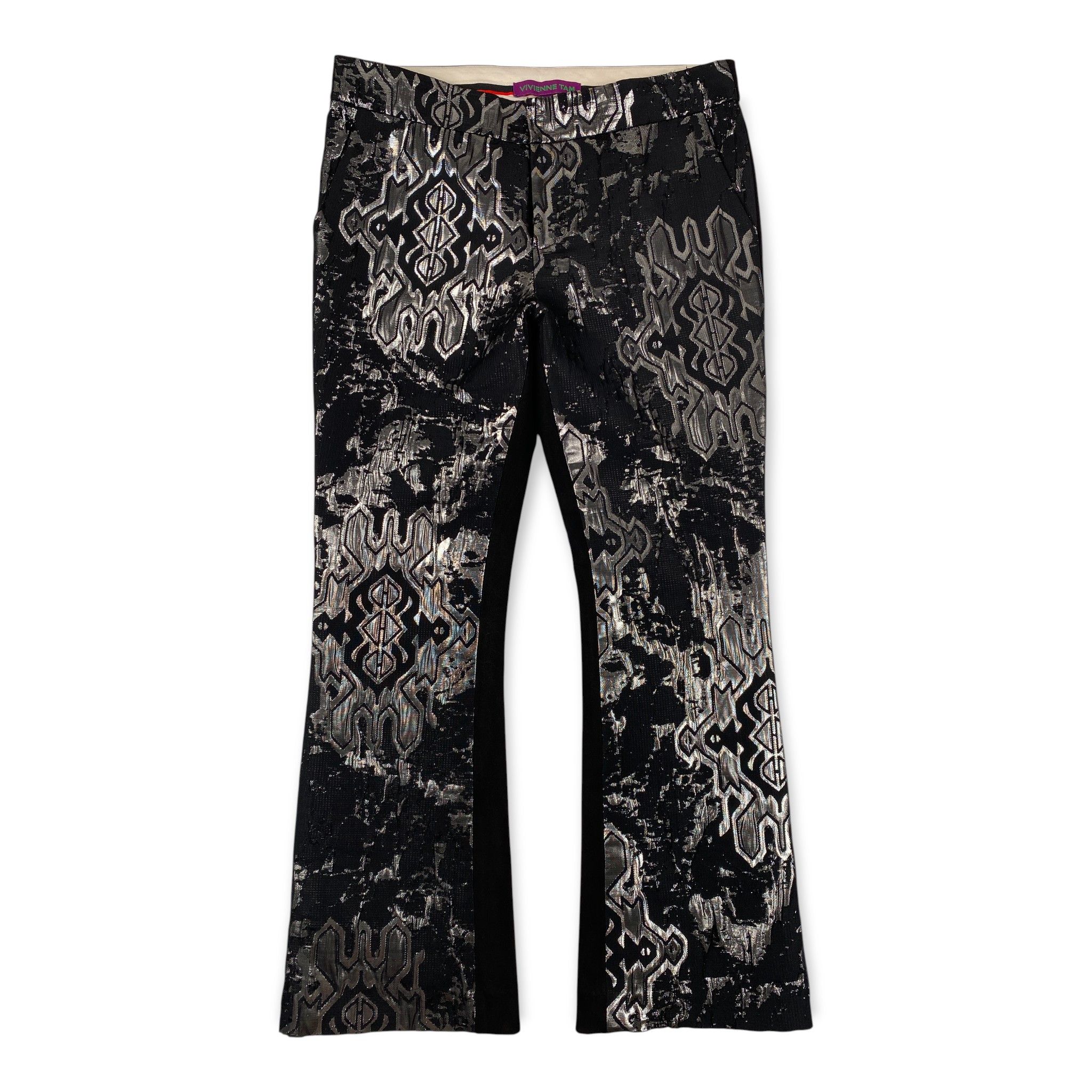Vivienne Tam Black Bootcut Pants Size 30" / US 8 / IT 44 - 1 Thumbnail