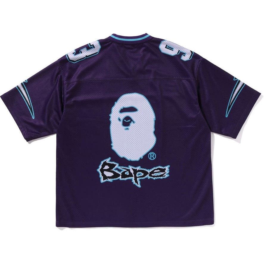 Bape A Bathing Ape Bape Football Relaxed Jersey Shirt Purple Bape A Bathing Ape Bape Football Relaxed Jersey Shirt Purple