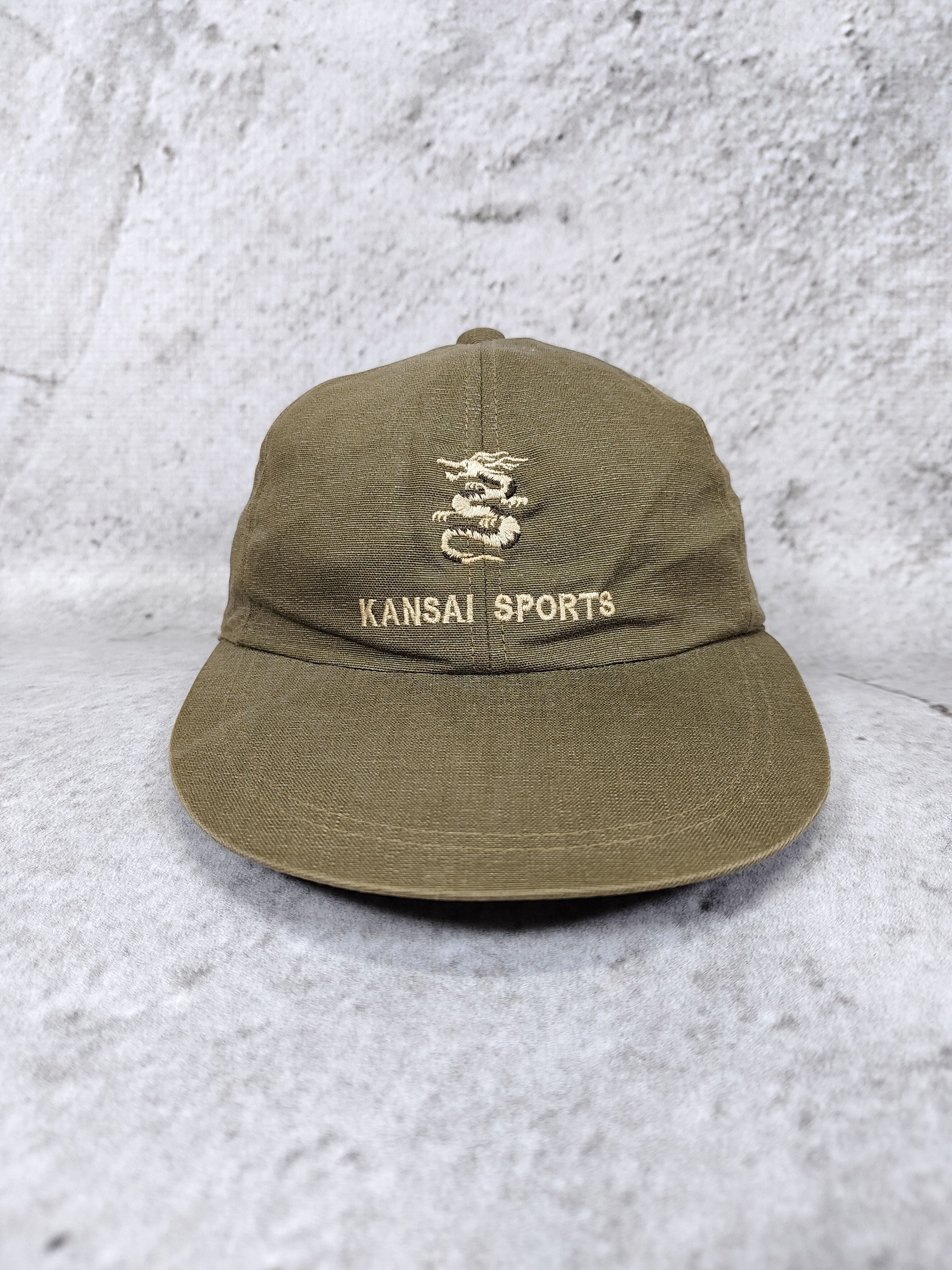 Kansai Yamamoto 80s Kansai Sport💥Archive Dragon Embroidery Minimal Cap Size ONE SIZE - 3 Thumbnail