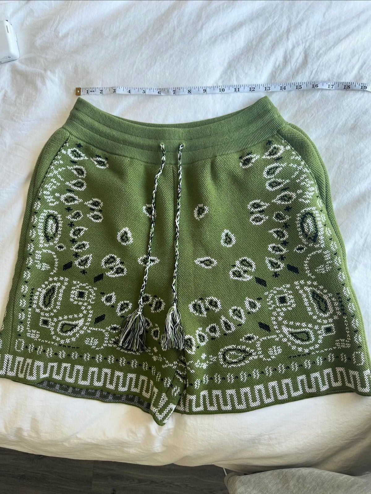 Alanui Alanui Green Bandana Shorts Size US 34 / EU 50 - 5 Thumbnail