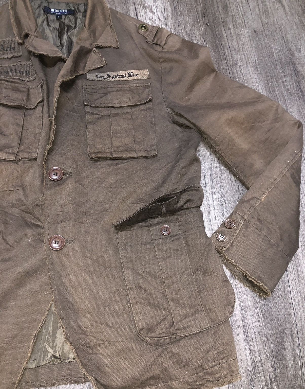 In The Attic × Vintage In The Attic Punk Jacket Japanese Brand Size 40L - 15 Thumbnail
