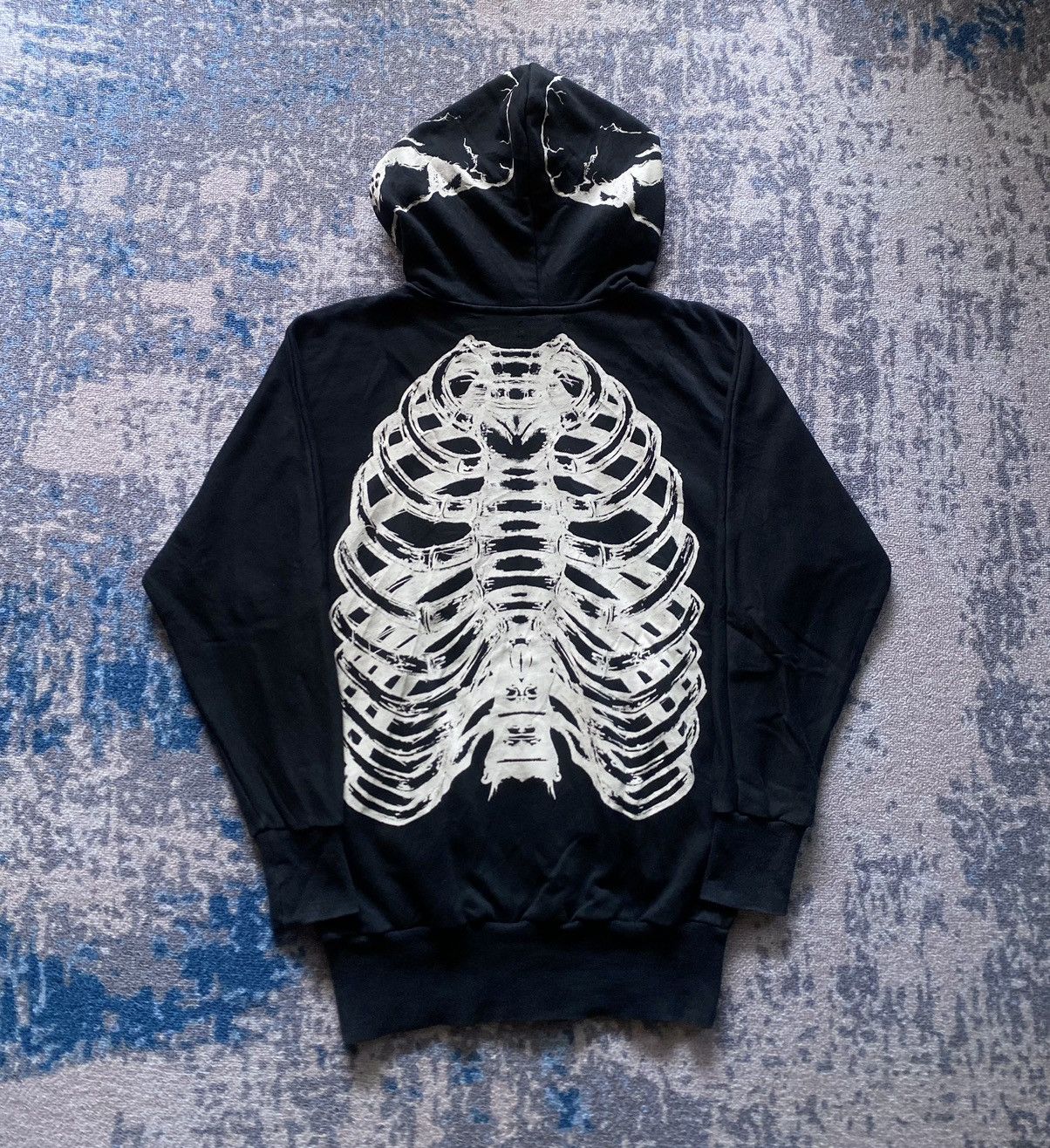 If Six Was Nine Japanes Glad News Skeleton Hoodie Gothic Vkei Punk Style Size US M / EU 48-50 / 2 - 2 Thumbnail