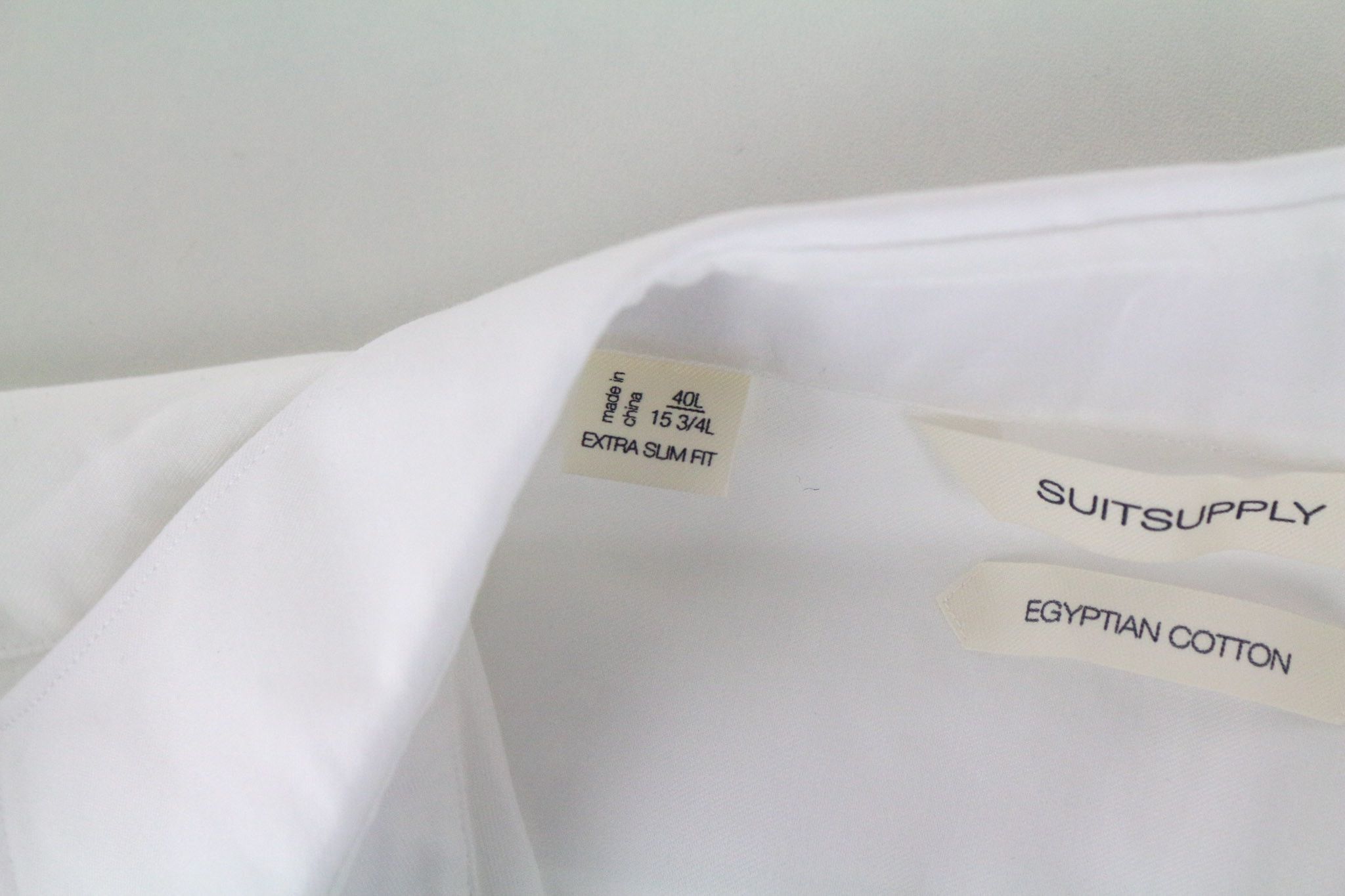 Suitsupply 40L/15 3/4L Extra Slim Egyptian Cotton Shirt 72832 Size 40L - 5 Thumbnail