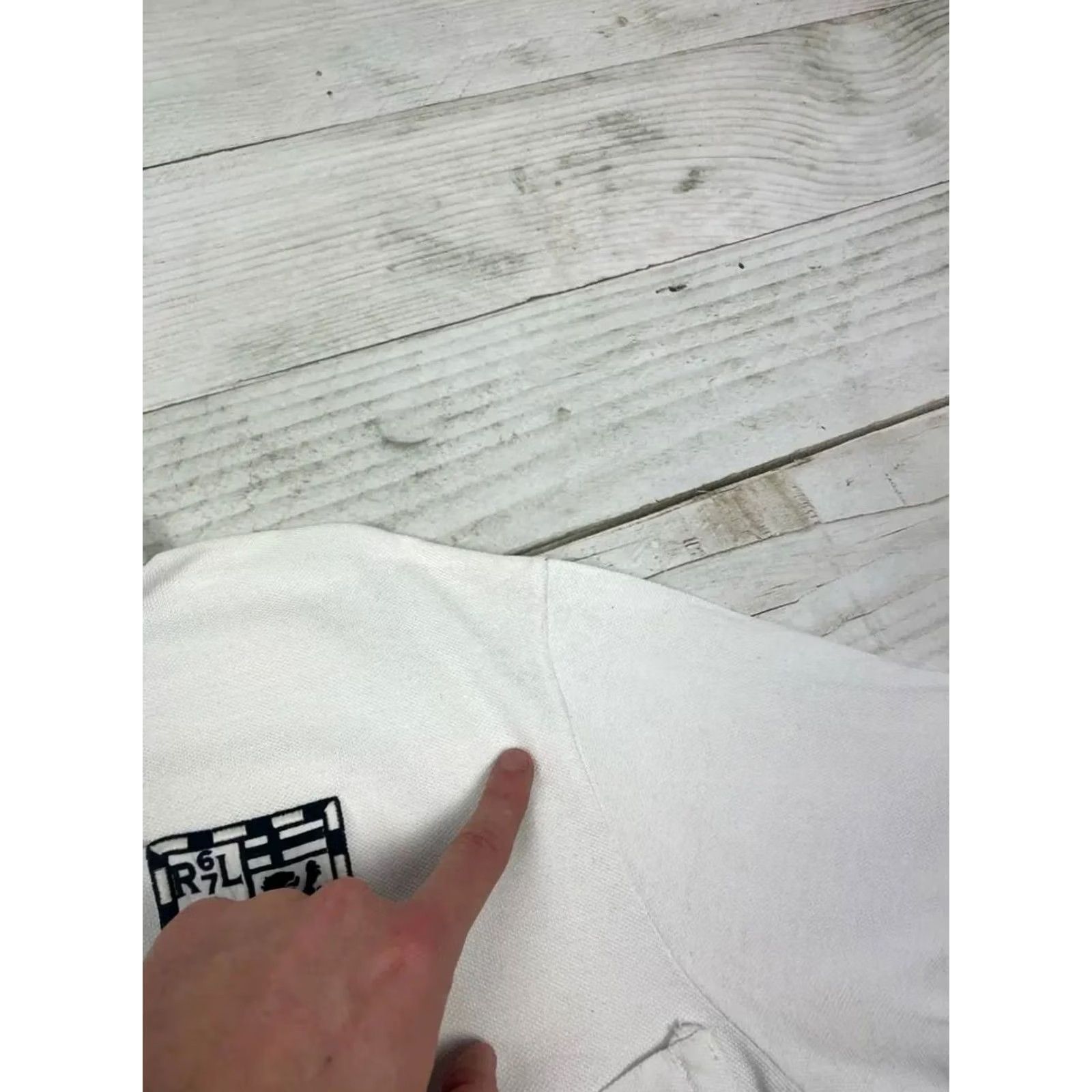 Polo Ralph Lauren VINTAGE Polo Ralph Lauren Polo Shirt White Big Logo Men XL Size US XL / EU 56 / 4 - 6 Thumbnail
