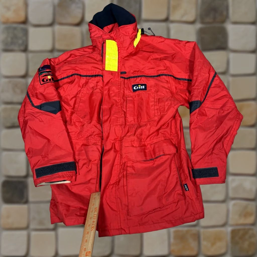 Vintage VINTAGE Gill Jacket Mens Small Red Zip Up Douglas Sail Fish Rain Hooded Outdoors Size US S / EU 44-46 / 1 - 1 Thumbnail