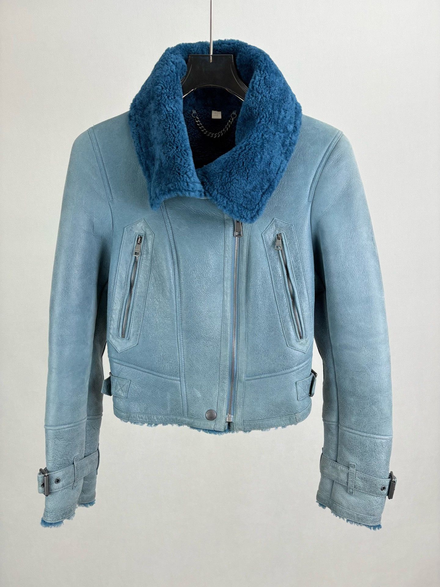 Burberry Burberry Fur Leather Jacket Size M / US 6-8 / IT 42-44 - 1 Thumbnail