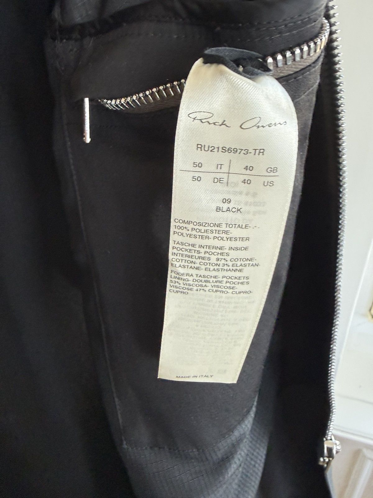 Rick Owens Rick Owens SS21 Phlegethon Windpea Coat Black IT 50 Size US M / EU 48-50 / 2 - 8 Thumbnail