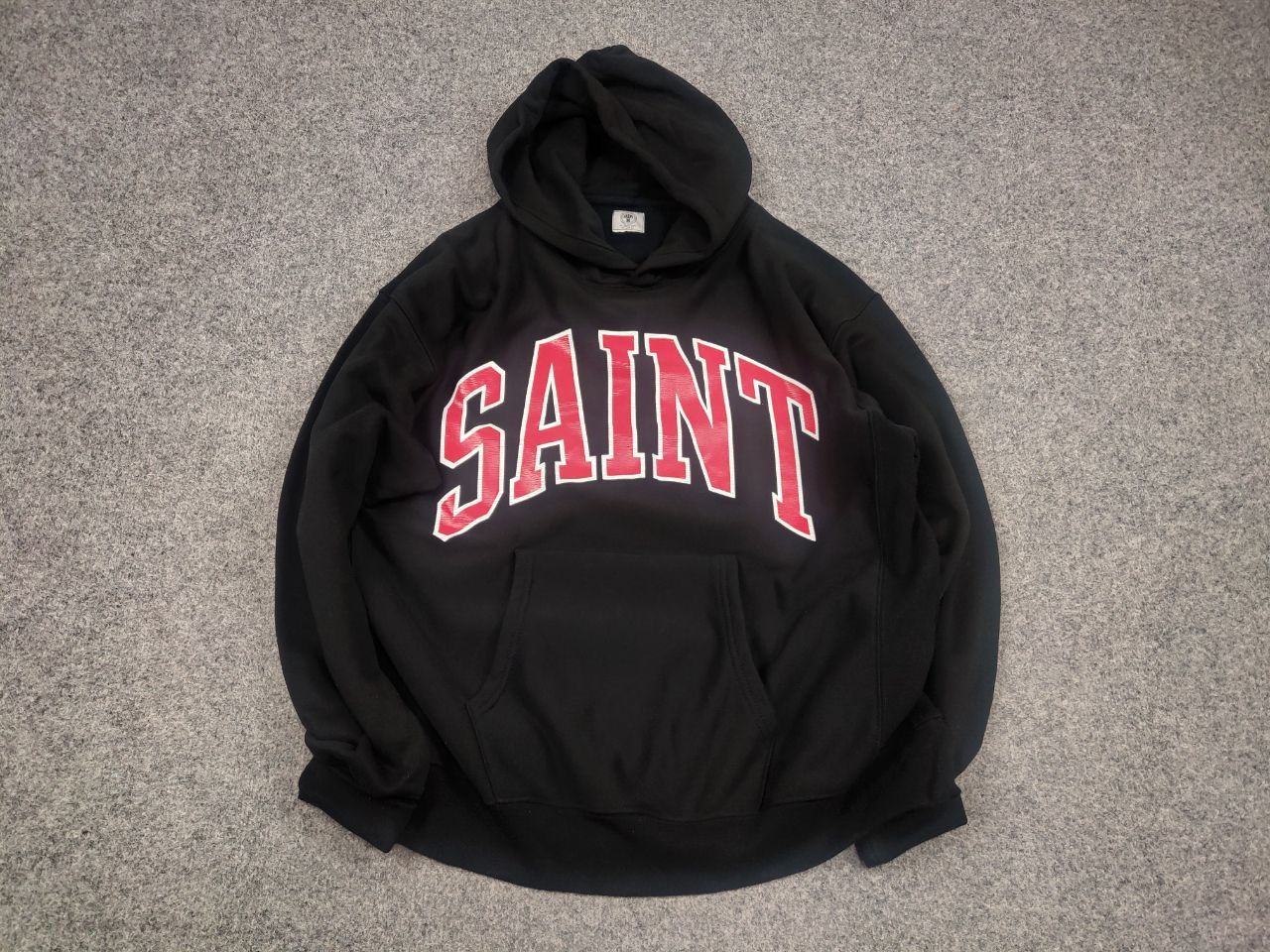 Saint Michael Saint Michael Japan Made Arch Logo Black Oversized Hoodie Size US M / EU 48-50 / 2 - 2 Thumbnail