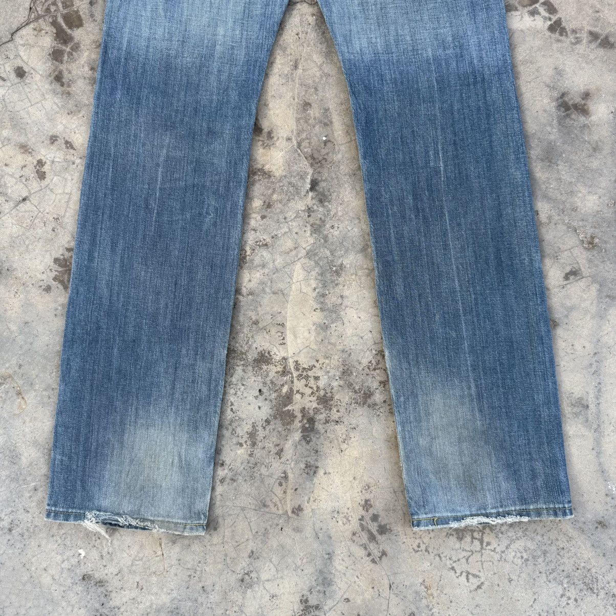 Edwin W30 VINTAGE EDWIN FADED RIPPED JEANS DENIM PANTS Size US 30 / EU 46 - 9 Thumbnail