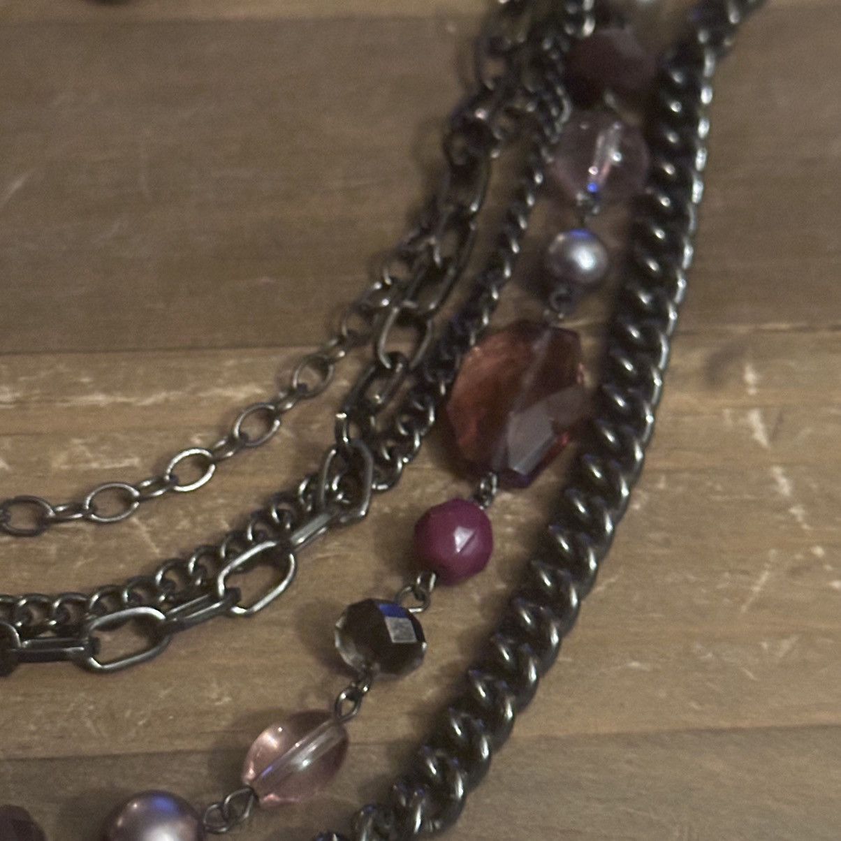 Other Black multi strand layered chain and bead necklace Size ONE SIZE - 3 Thumbnail