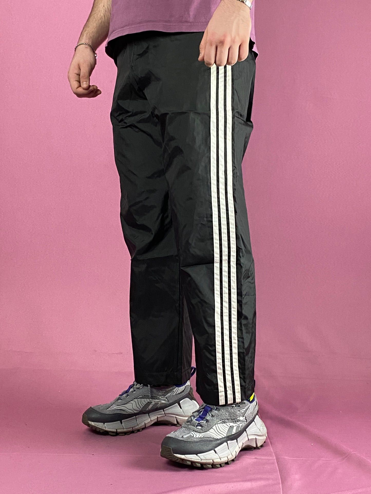Adidas × Vintage 80s Adidas Vintage Men's Striped Track Pants - L Size US 36 / EU 52 - 2 Thumbnail