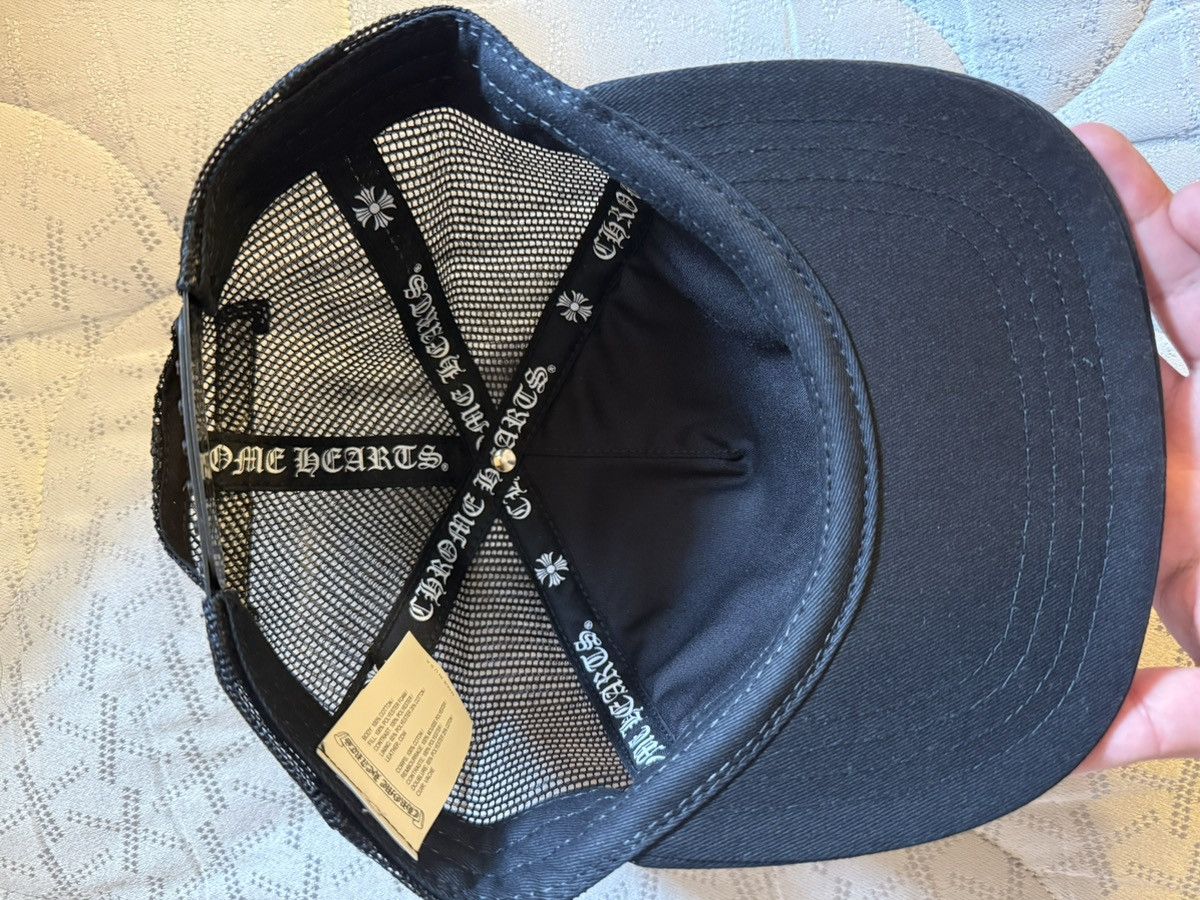 Chrome Hearts Chrome Hearts Cemetery Cross Leather Patch Trucker Hat Size ONE SIZE - 7 Thumbnail