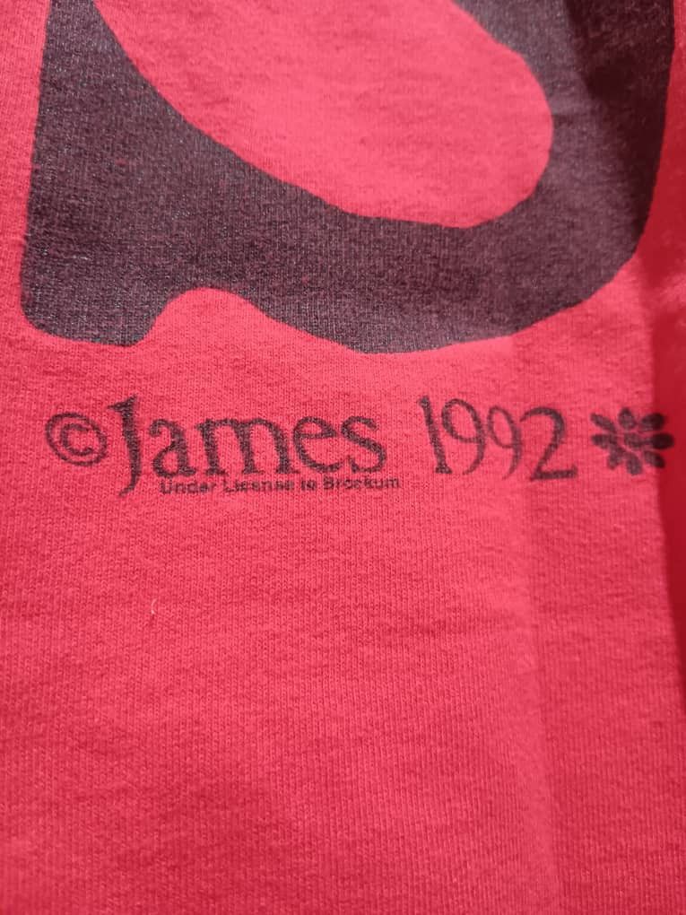 Band Tees VINTAGE JAMES BRITPOP BAND 1992 PROMO TOUR SHIRT Size US XL / EU 56 / 4 - 5 Thumbnail
