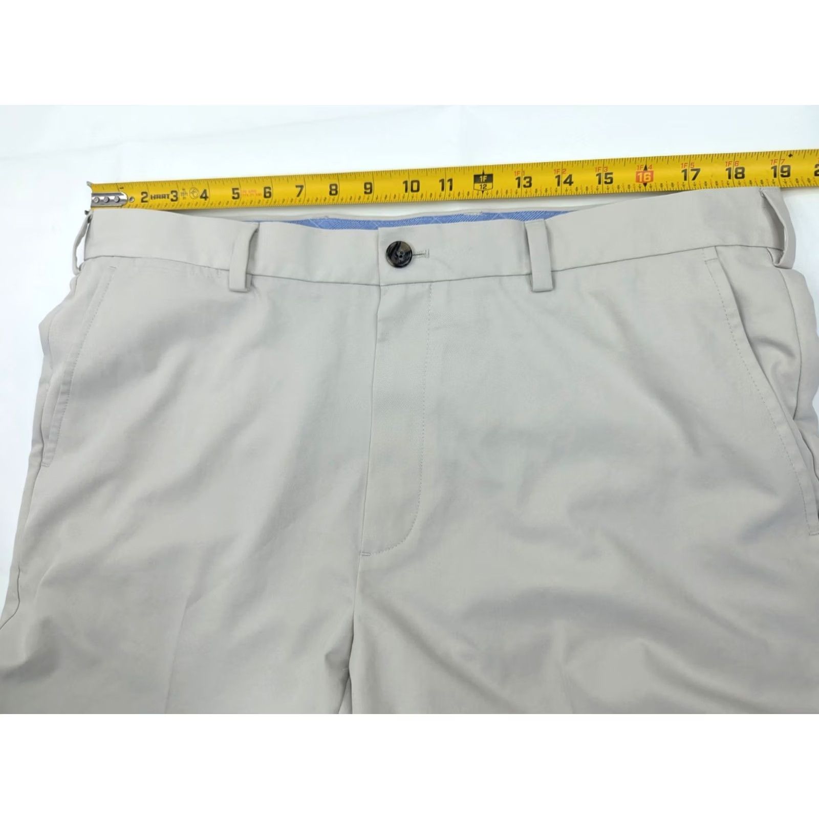 Brooks Brothers Brooks Brothers Clark Fit Chino Pants Men 38x31 Beige Cotton Spandex Flat Front Regular Straight - Classic/Business Casual 90s? Size US 38 / EU 54 - 7 Thumbnail