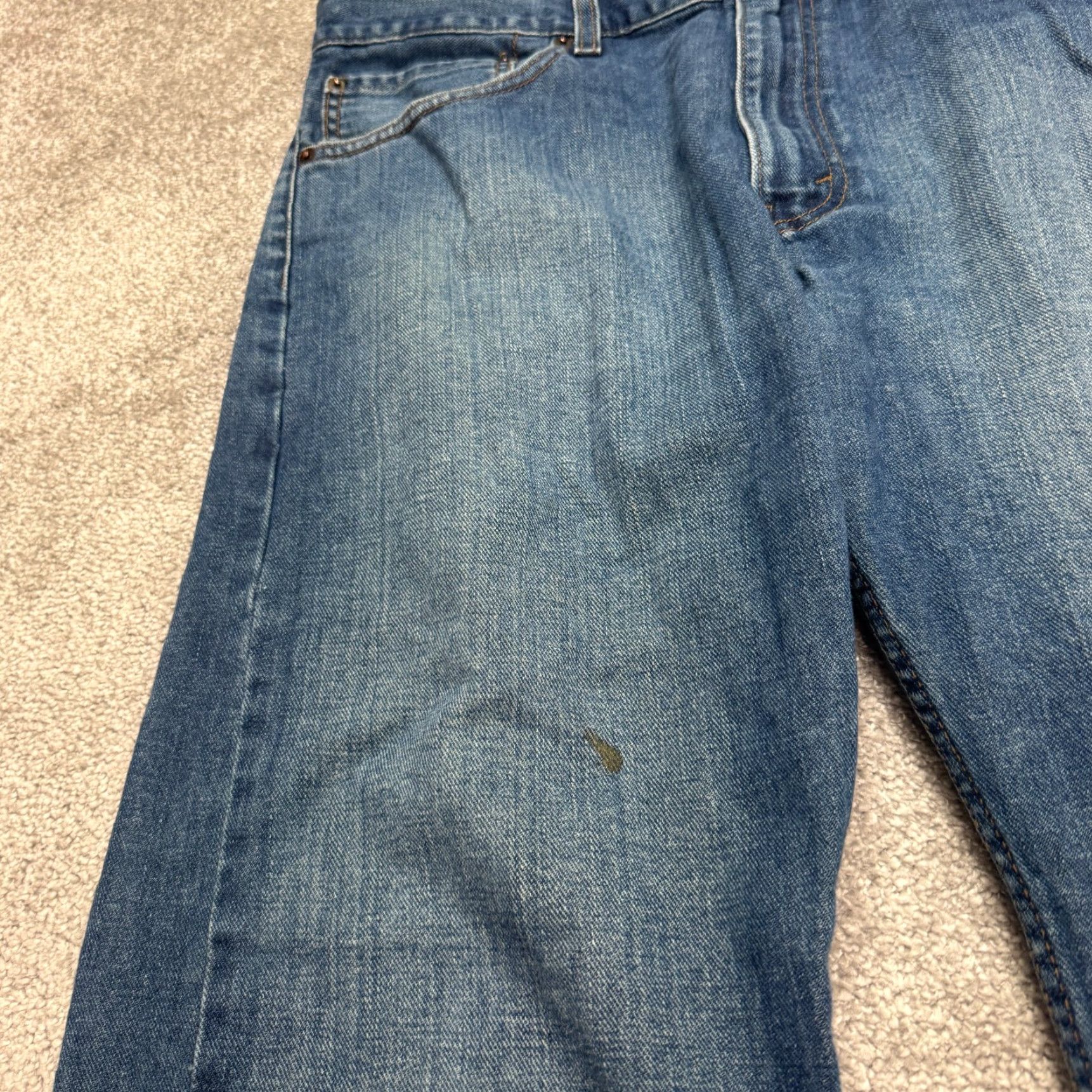 Levi's Levi's Regular Straight Leg Denim Jeans Mens 38x30 Blue Medium Wash Streetwear Size US 38 / EU 54 - 5 Thumbnail