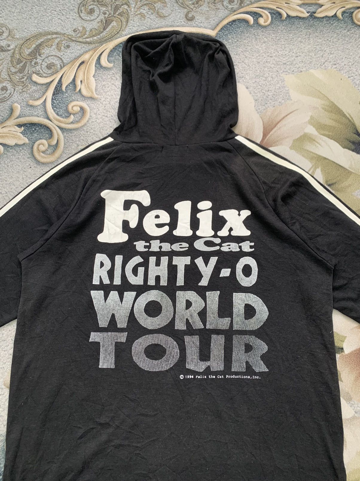 Anime Vtg 1994 Felix The Cat Big Logo Printed Hoodie Size US M / EU 48-50 / 2 - 8 Thumbnail