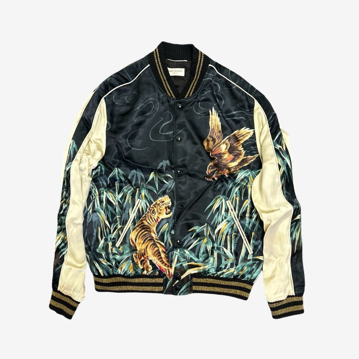 Saint Laurent Paris Saint Laurent SS16 Tiger & Eagle Jacket SZ.52 Size US L / EU 52-54 / 3 - 2 Thumbnail