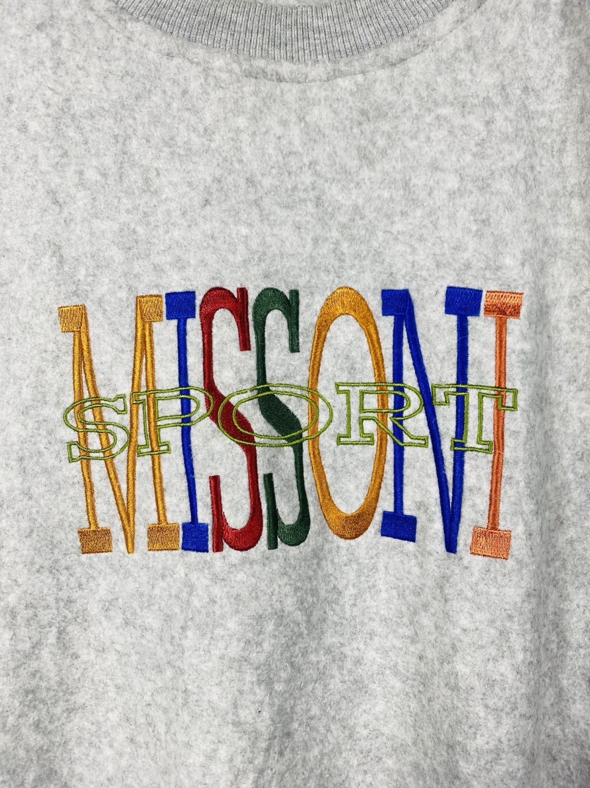 Missoni Vintage 90s Missoni Sport Spellout Multicolour Sweatshirt Size US M / EU 48-50 / 2 - 4 Thumbnail