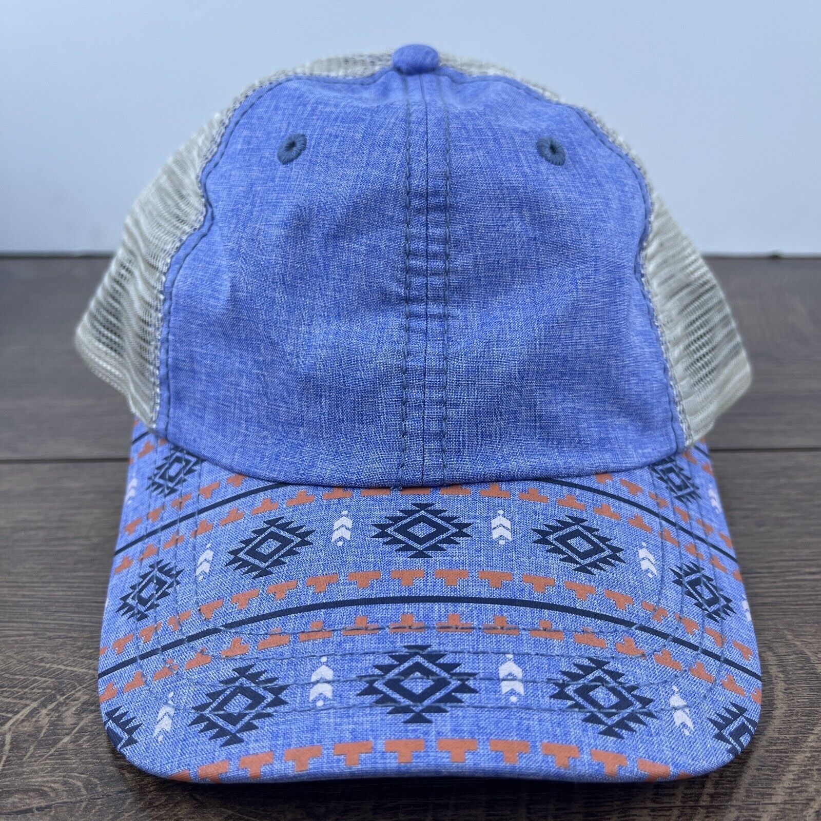 Other Aztec Blue Hat Blue Hat Adjustable Adult Size Hat Blue Cap Size ONE SIZE - 1 Thumbnail