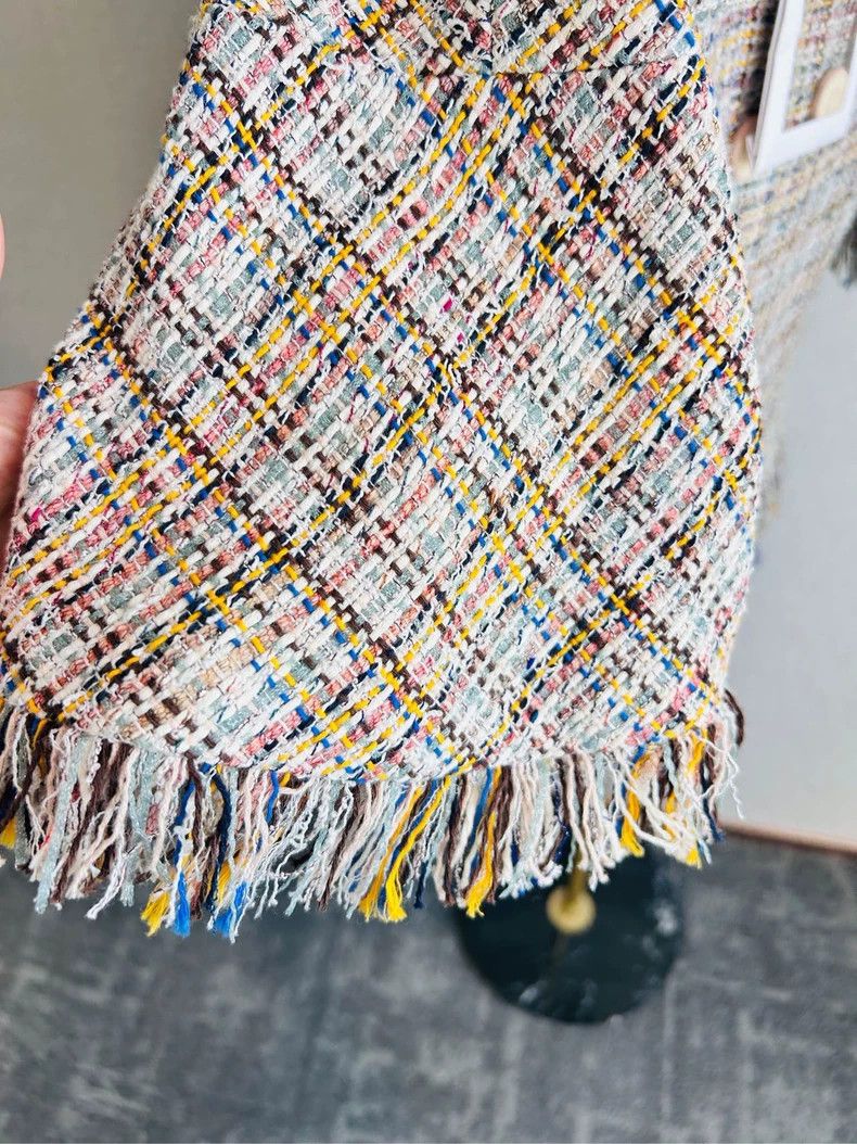 Chanel Chanel 18P Waterfall Series Colorful Woven Tassel Flare Sl Size XS / US 0-2 / IT 36-38 - 4 Thumbnail