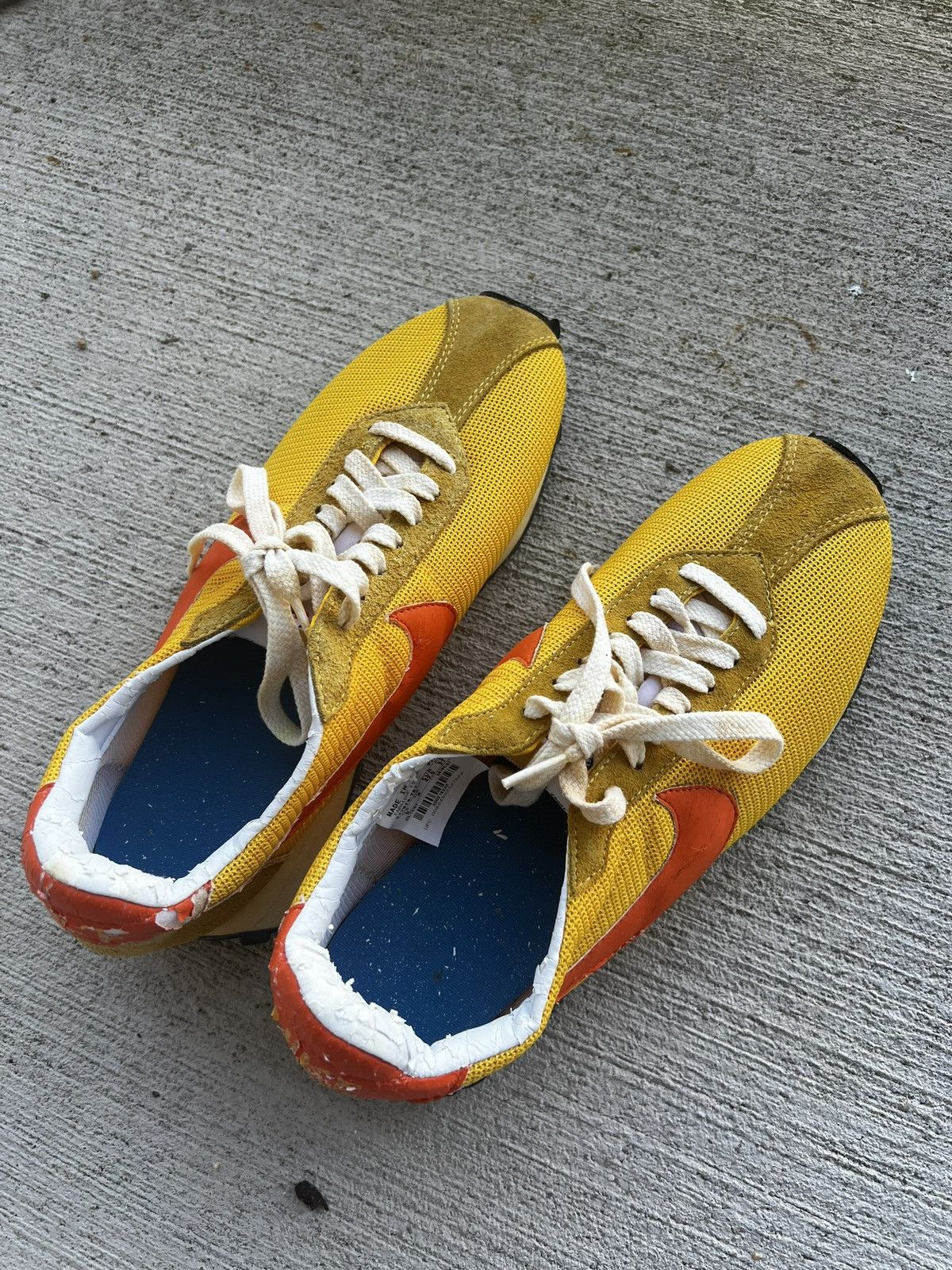 Nike Vintage Nike LD-1000 Yellow Orange Size US 9 / EU 42 - 2 Thumbnail