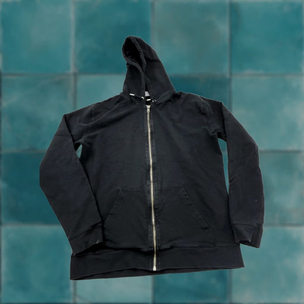 NN07 NN07 Hoodie Mens Large Black Full Zip Jersey Cotton Knit Solid Sweatshirt Size US L / EU 52-54 / 3 - 1 Thumbnail
