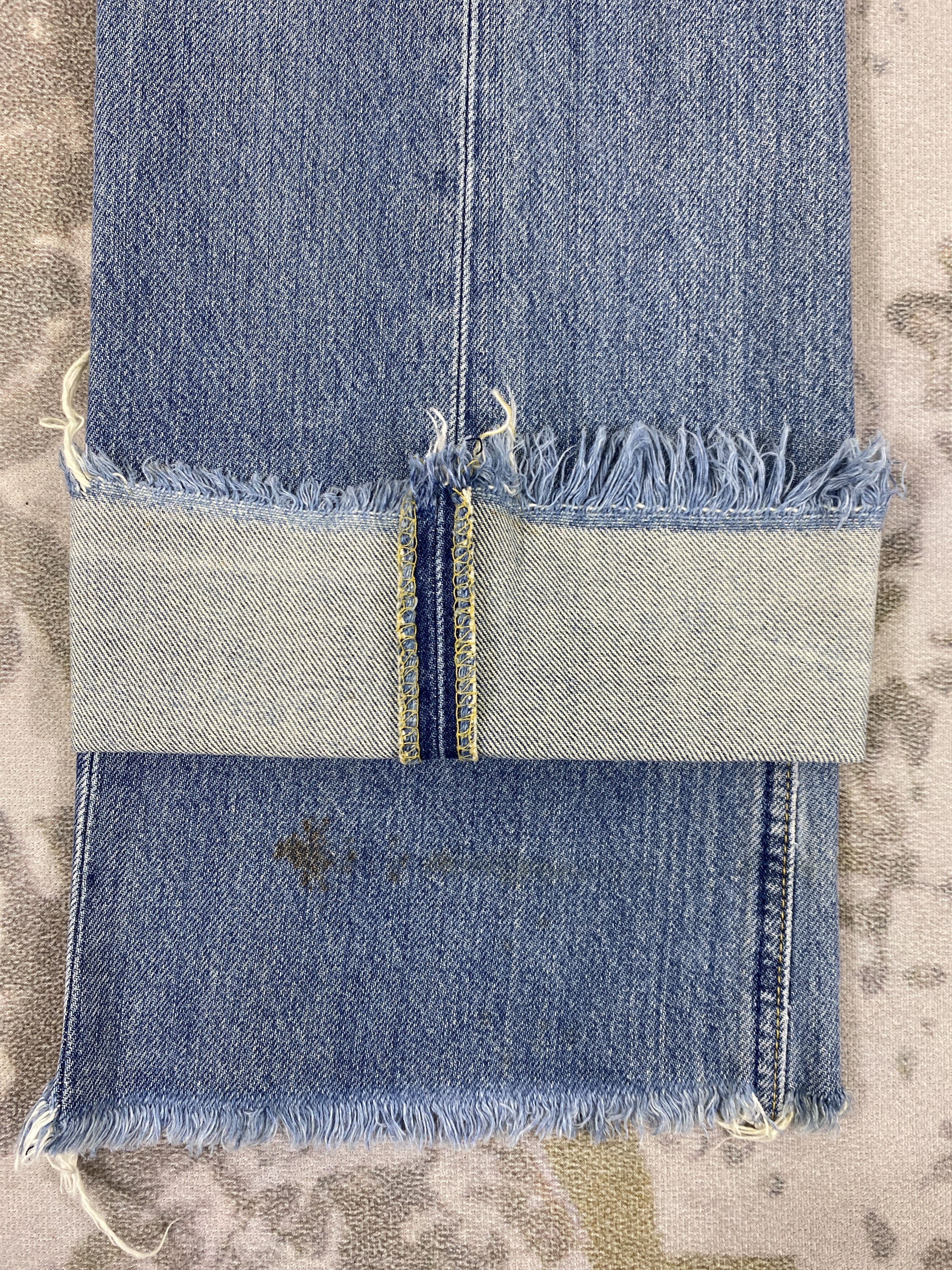 Japanese Brand Distressed Blue Vintage Lee Flare Jeans 30x32 Denim- JN3534 Size US 30 / EU 46 - 12 Thumbnail