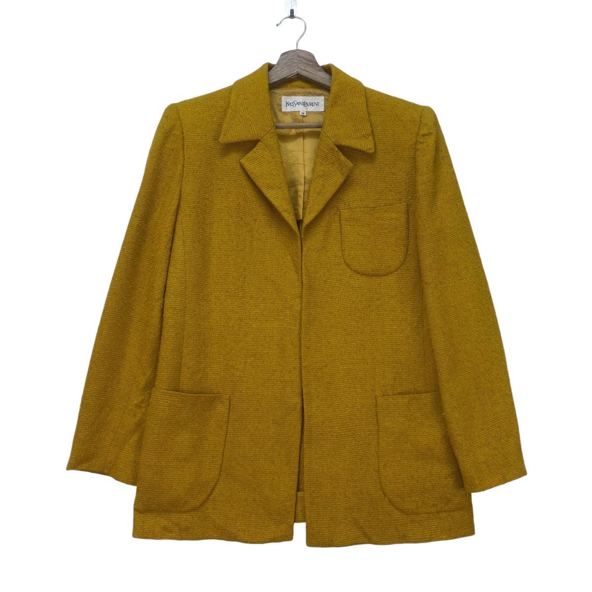 Designer × Yves Saint Laurent Vintage Yves Saint Laurent Buttonless Jacket Size S / US 4 / IT 40 - 1 Thumbnail