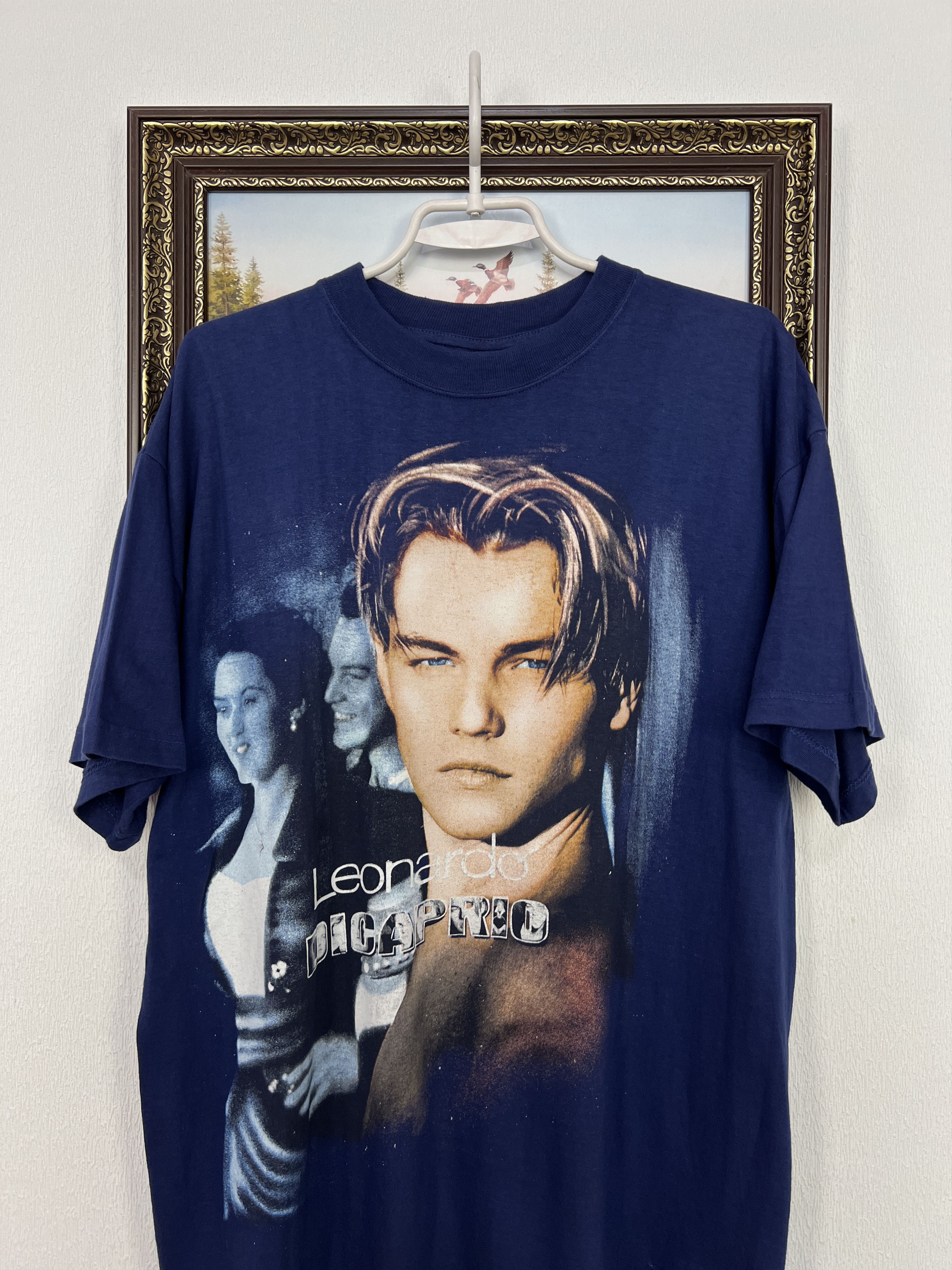 Vintage Vintage 90's Leonardo DiCaprio Titanic Movie Tee Shirt Size US L / EU 52-54 / 3 - 2 Thumbnail